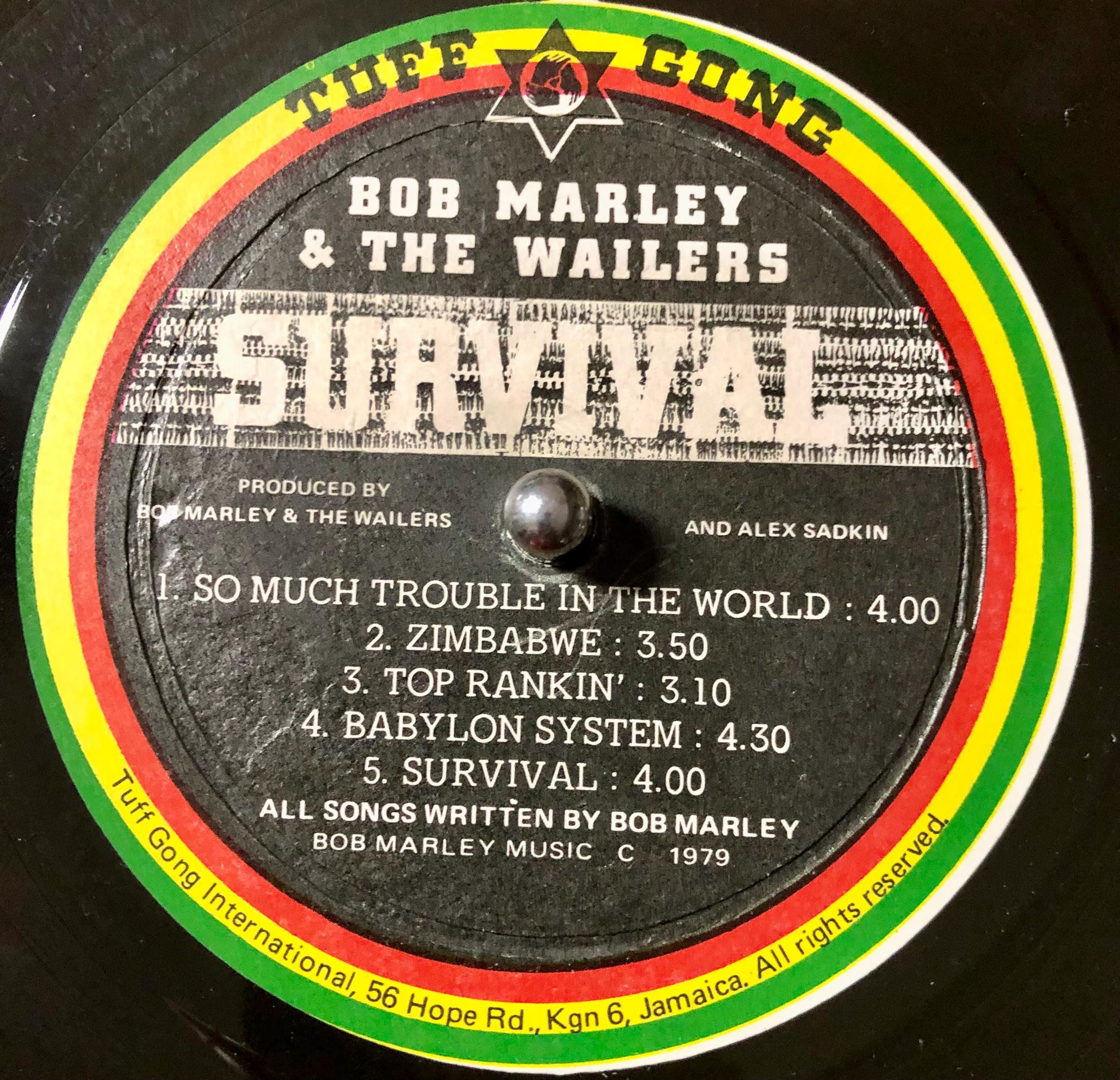 1977 Rare Jamaican Press , Bob Marley & the Wailers – Survival