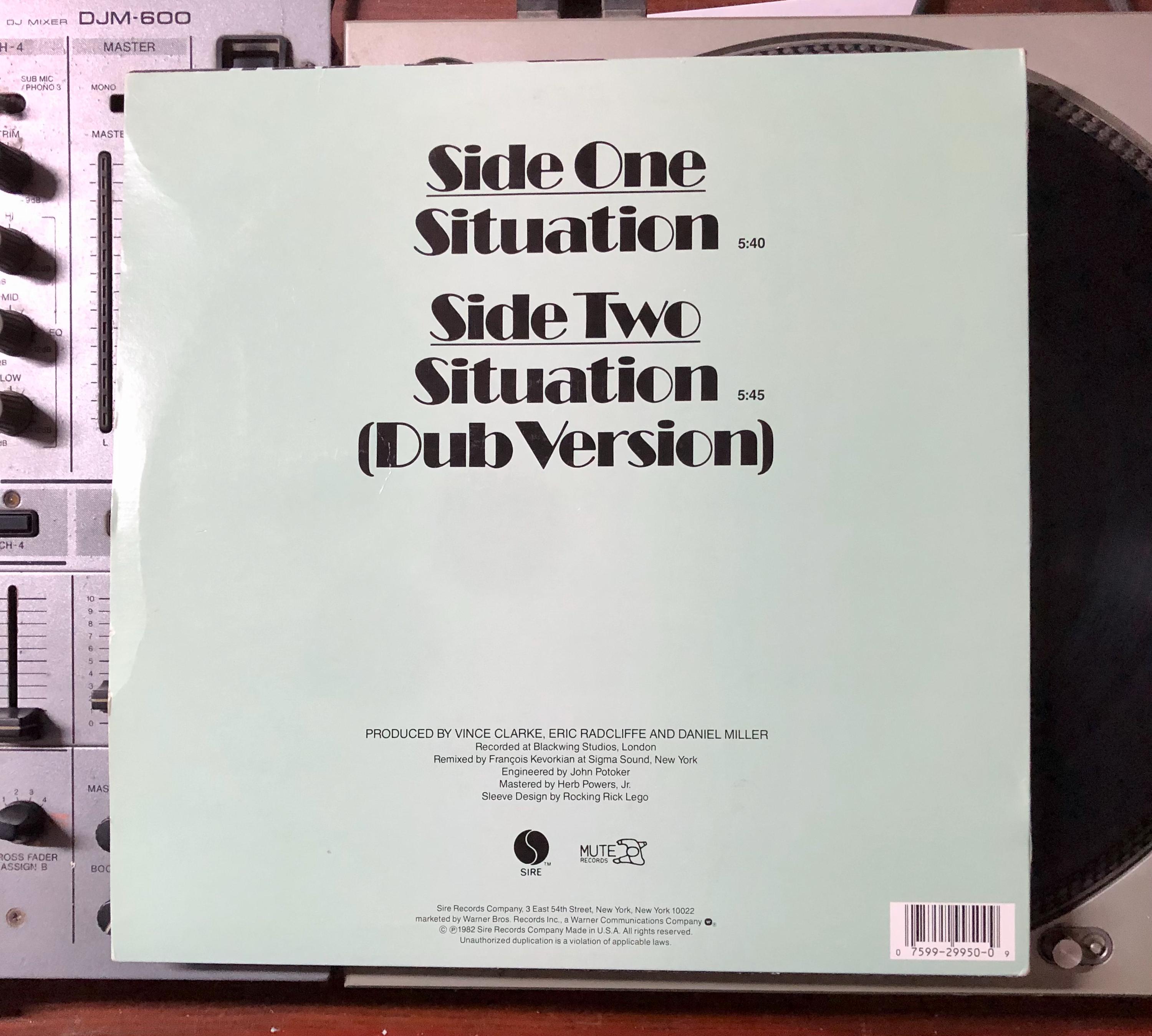 1982 Yazoo - Situation , Vinyl, 12
