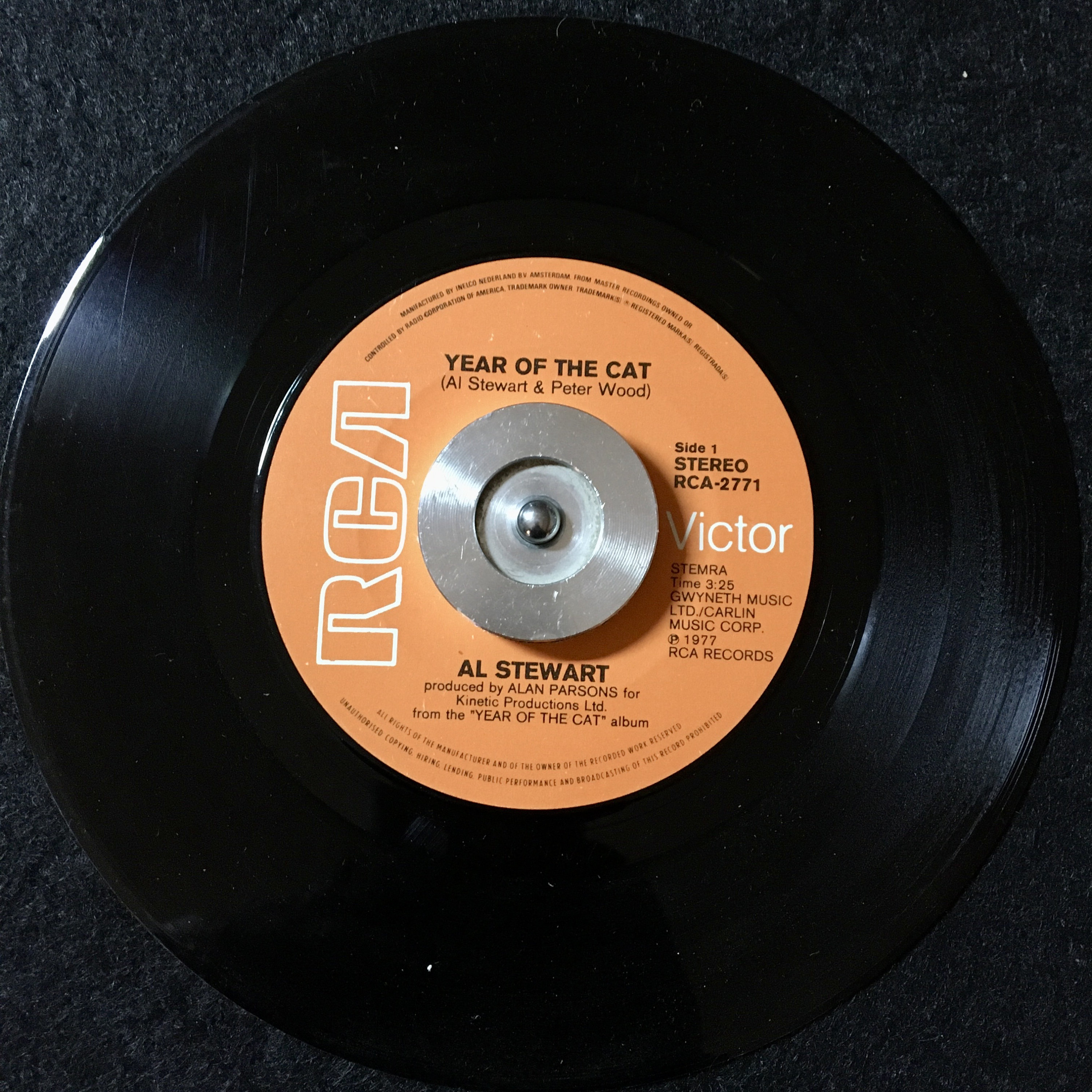 1977 Al Stewart – Year of the Cat / Broadway Hotel , Vinyl, 7