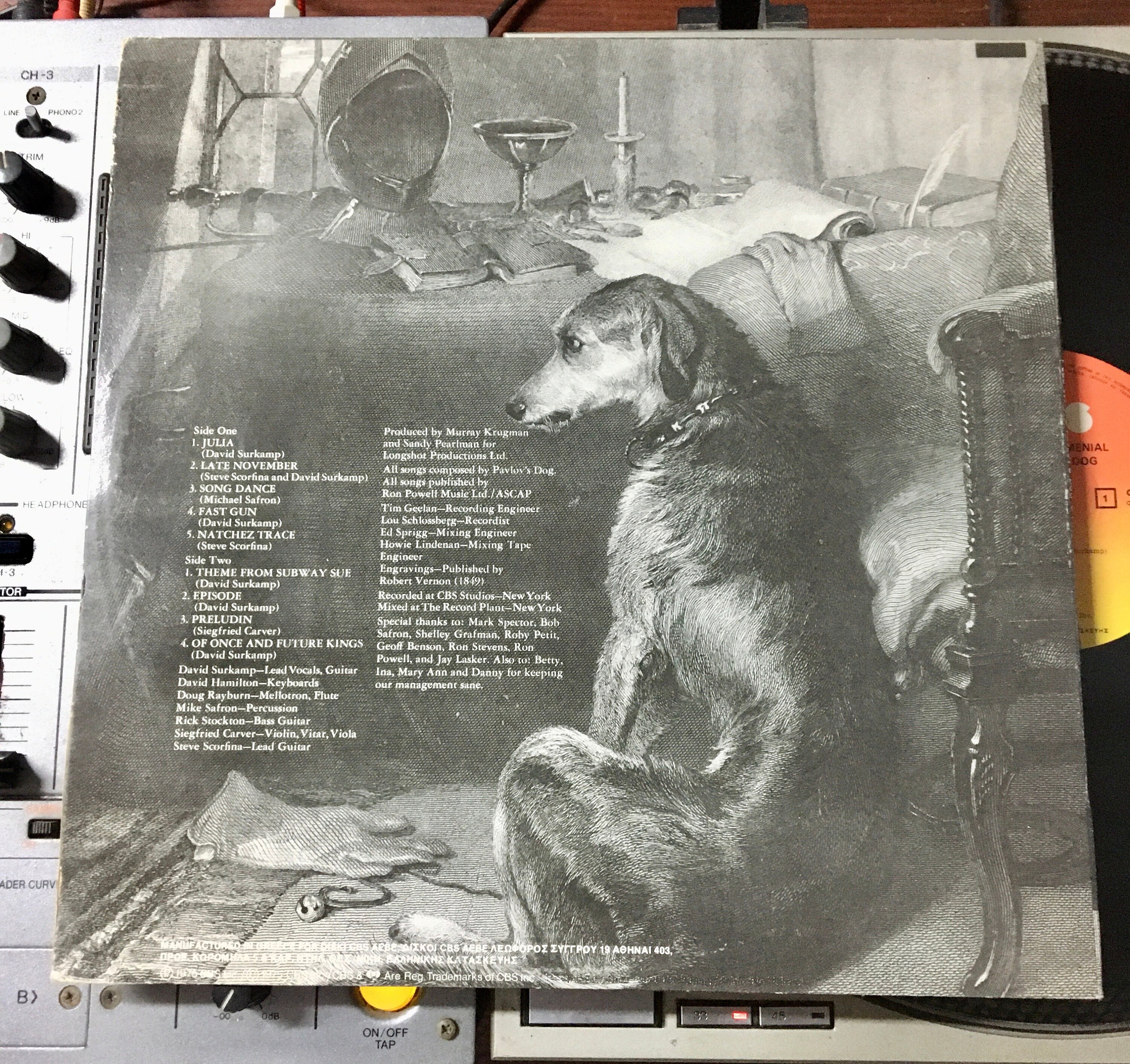 1976 Pavlov's Dog – Pampered Menial , Vinyl, LP, Album, Stereo - Etsy