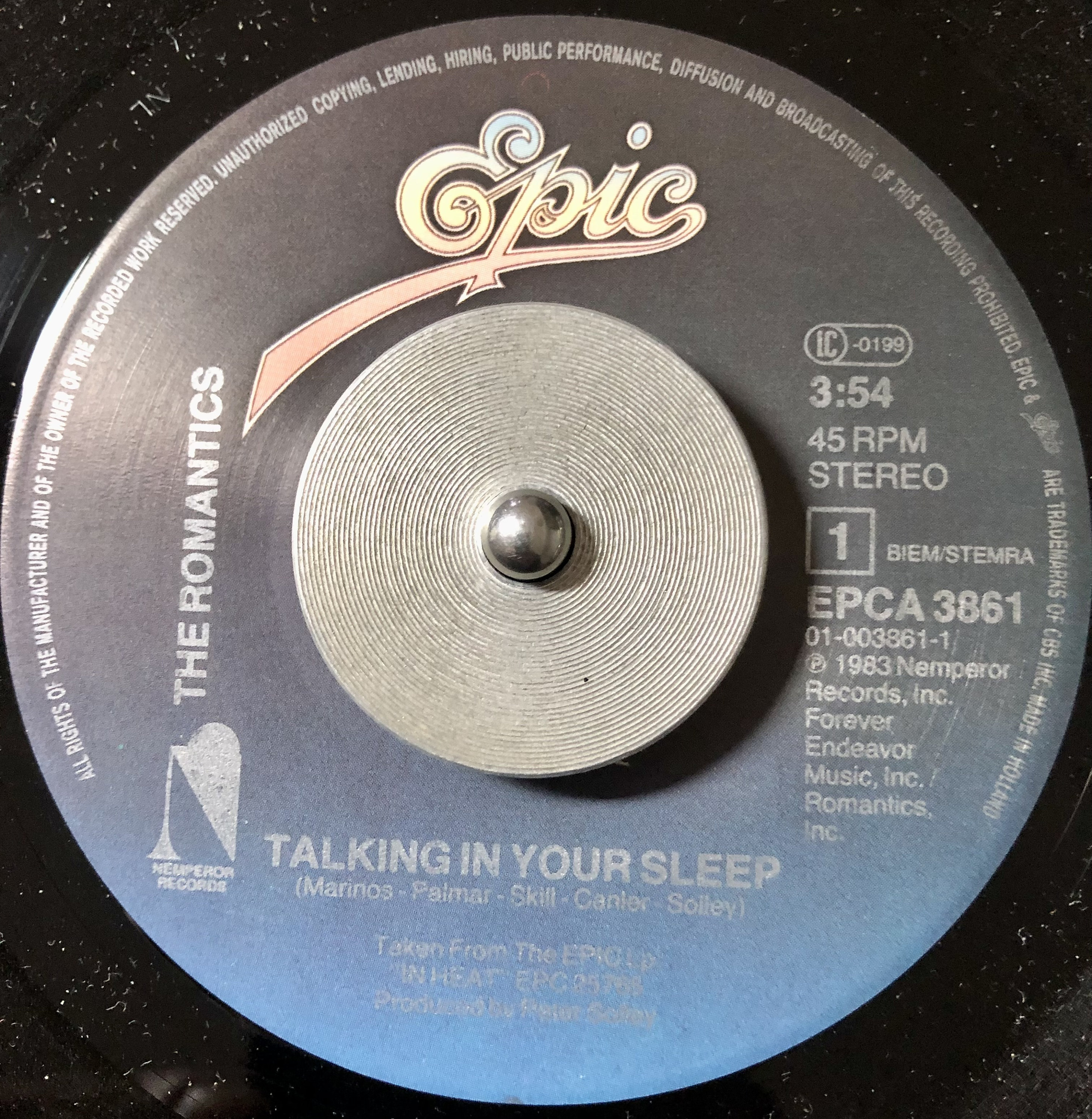 1983 the Romantics – Talking in Your Sleep , Vinyl, 7