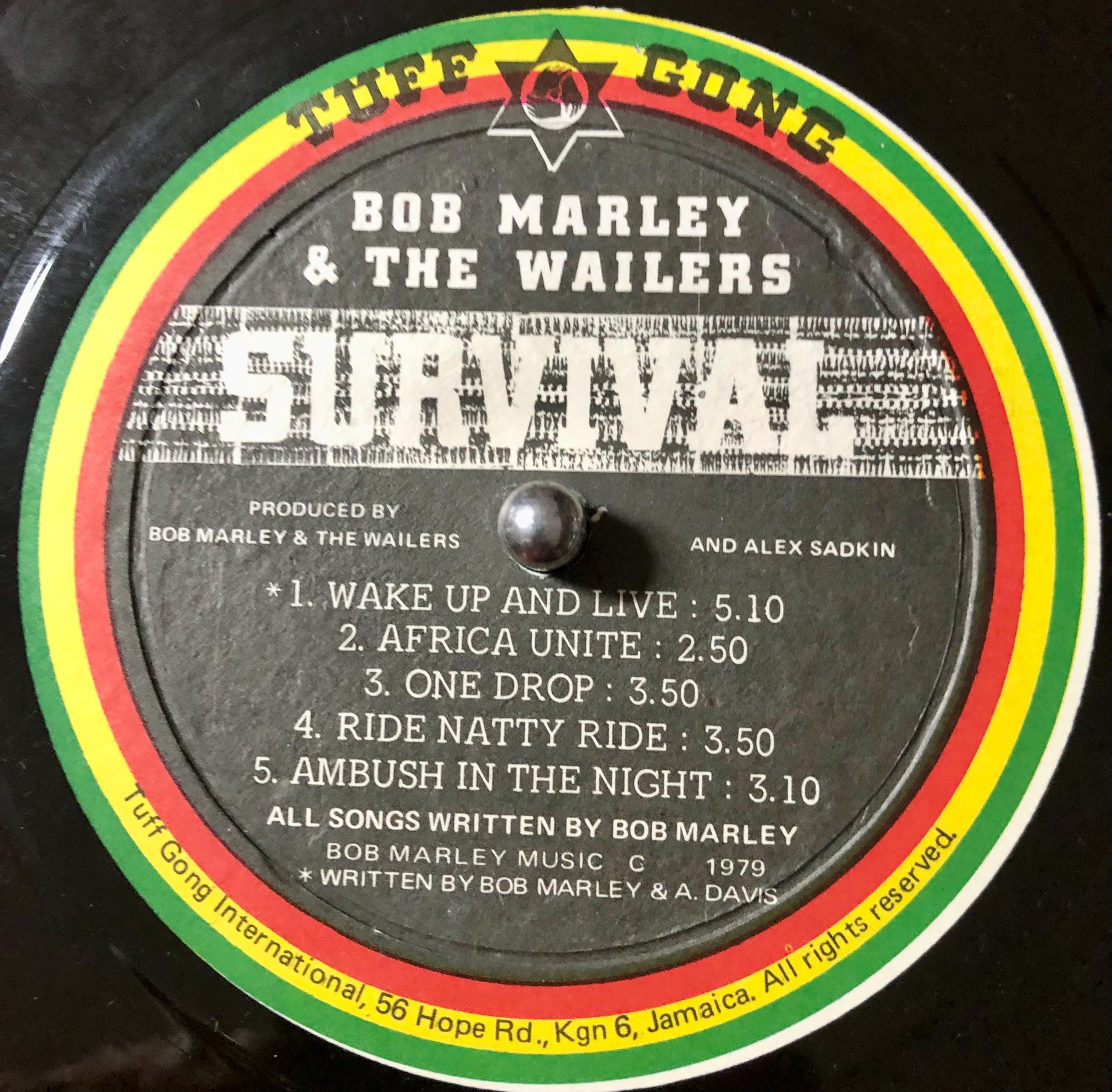 LP Bob Marley & The Wailers Survival NONE Tuff Gong /00260 【公式