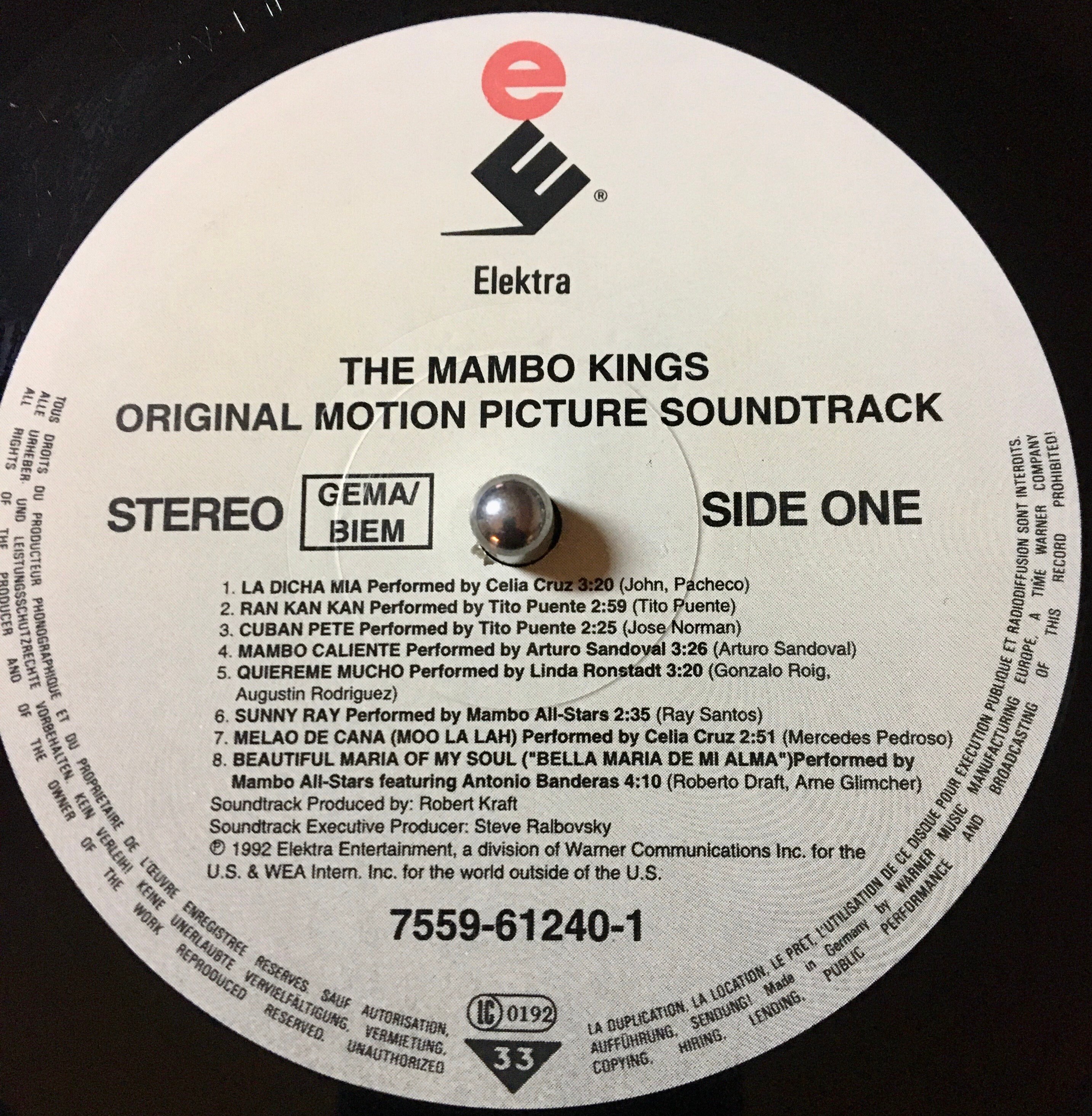1992 the Mambo Kings ( Original Motion Picture Soundtrack