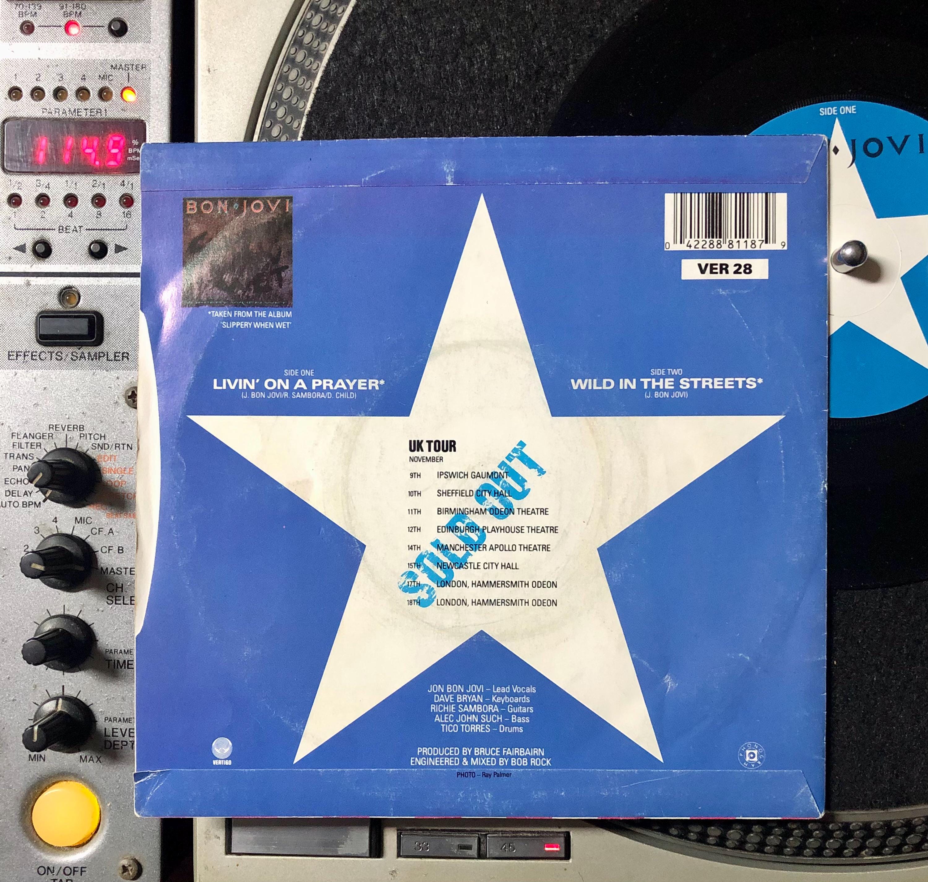 1986 Bon Jovi - Livin' on A Prayer , Vinyl, 7