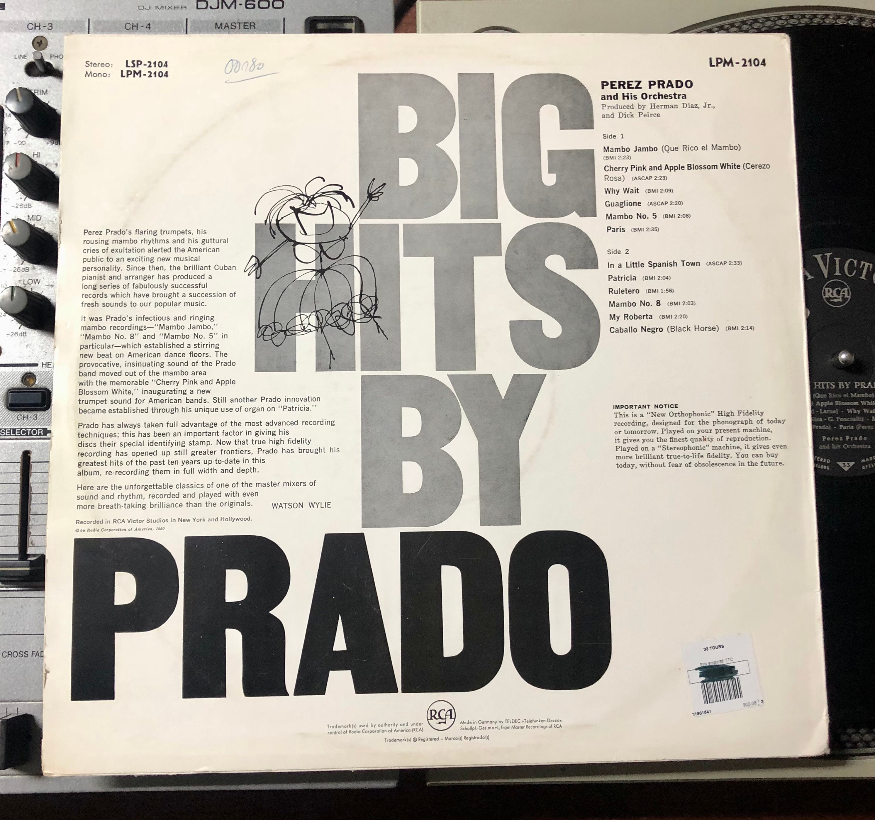 1960 Perez Prado and His Orchestra – Big Hits by Prado , Vinyl, LP