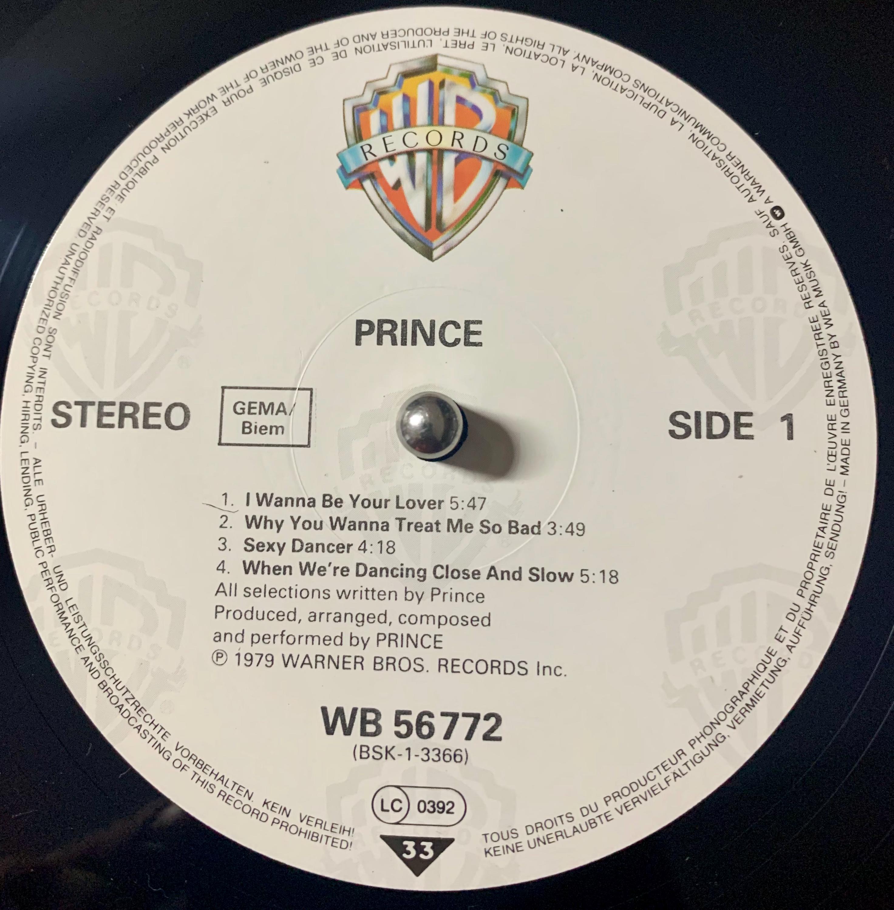 1984 Prince – Prince , Vinyl, LP, Album, Stereo - Etsy
