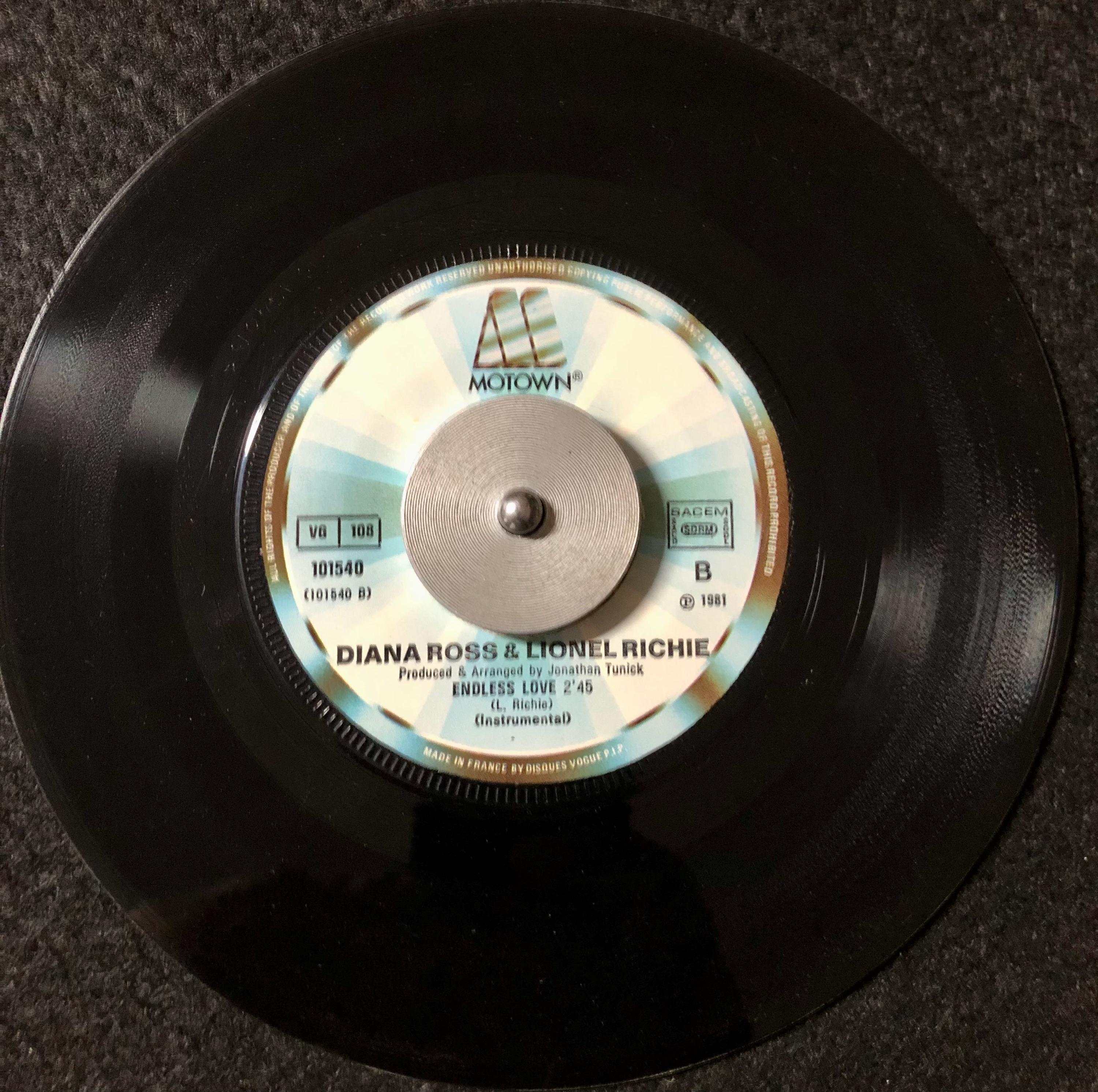 ダイアナ・ロス＆ライオネル・リッチー - Endless Love レコード 45