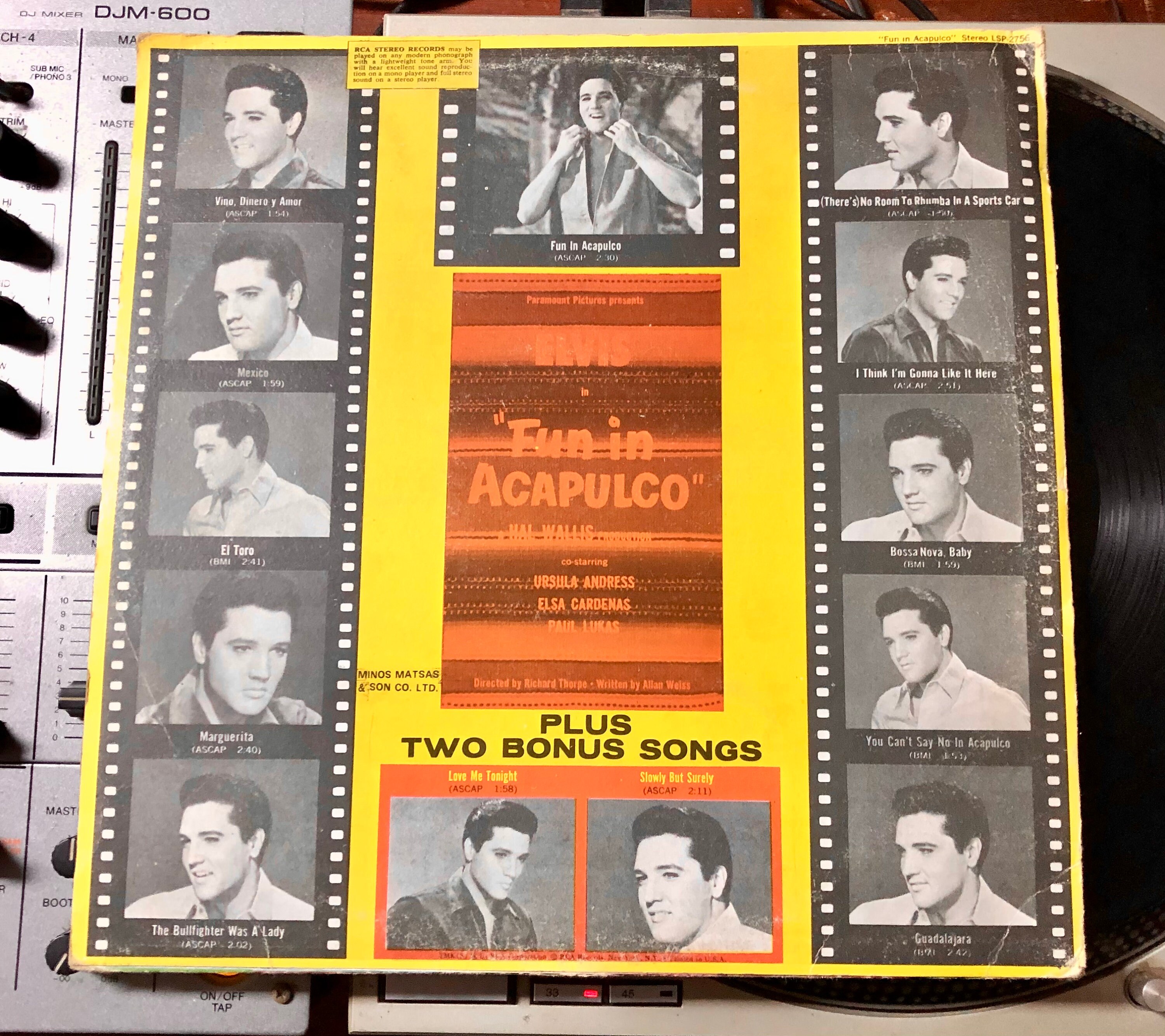 Elvis Presley - Fun In Acapulco, Vinyles, 33 tours, Album, Stéréo