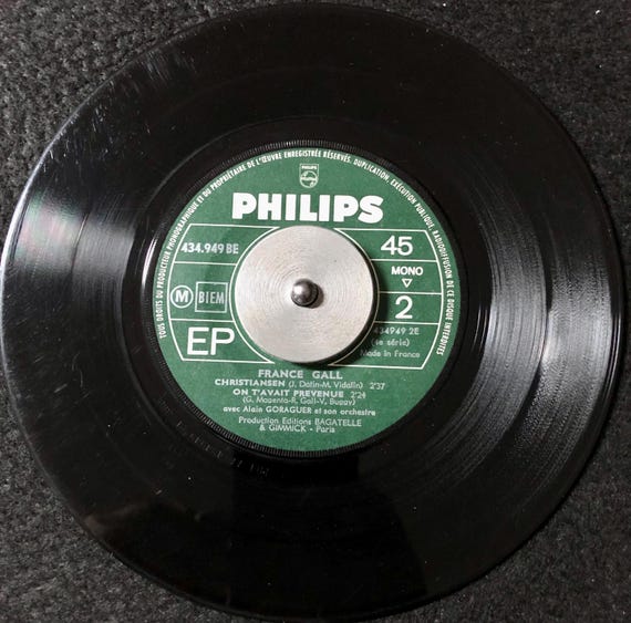 1964 France Gall - Laisse Tomber Les Filles (4e Série) Vinyl, 7