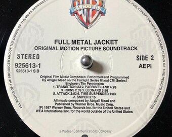 シリーズ　フルメタルジャケット1・2・3 フルメタル・ジャケット OST ビニールLP - 1987年 レア ギリシャ盤
