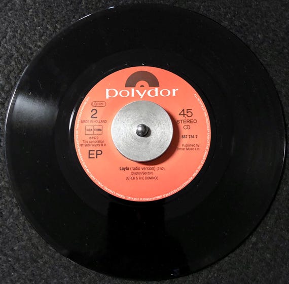 エリック・クラプトン - ワンダフル・トゥナイト ビニールレコード 7