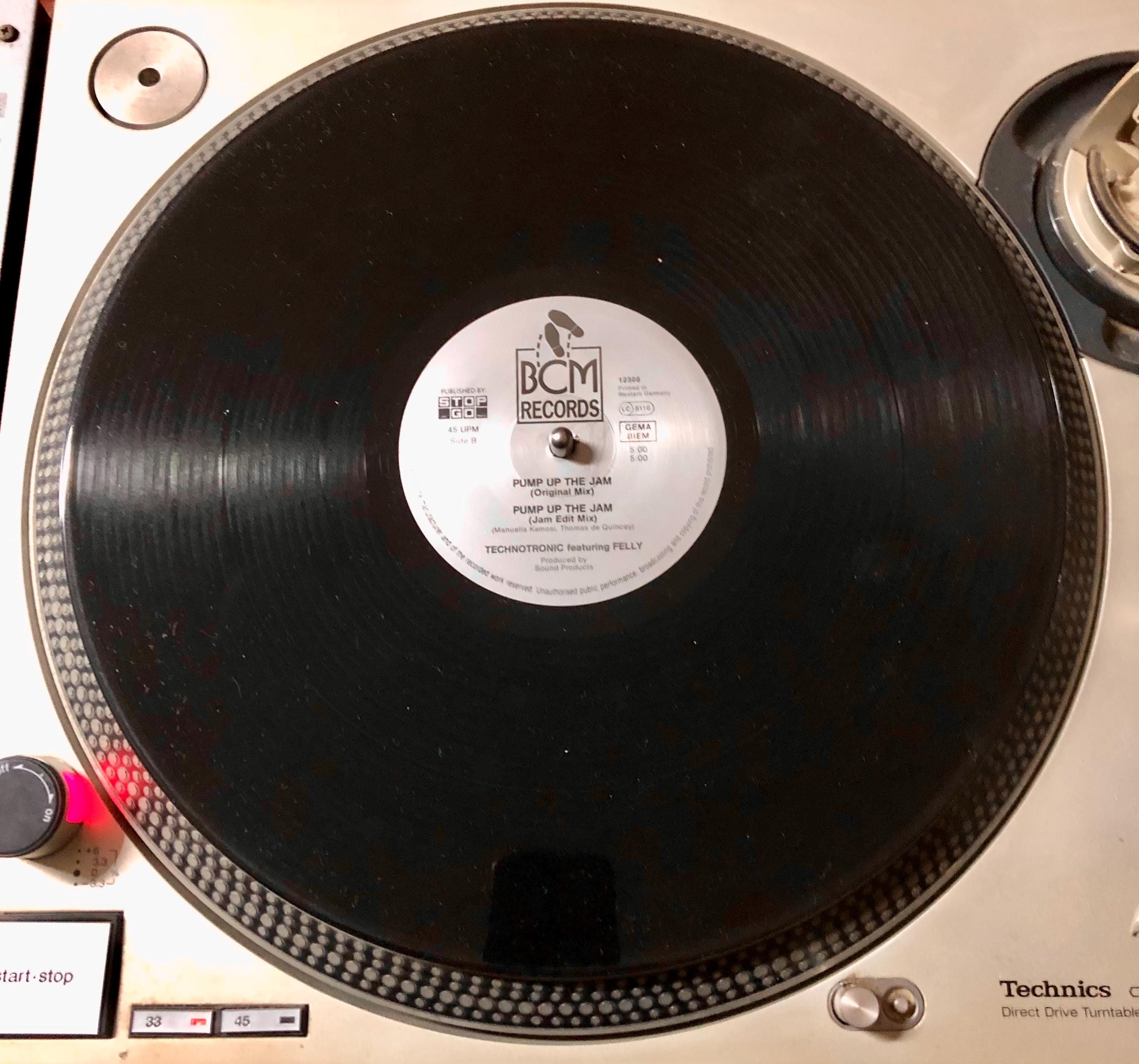 1989 Technotronic Featuring Felly – Pump up the Jam , Vinyl, 12