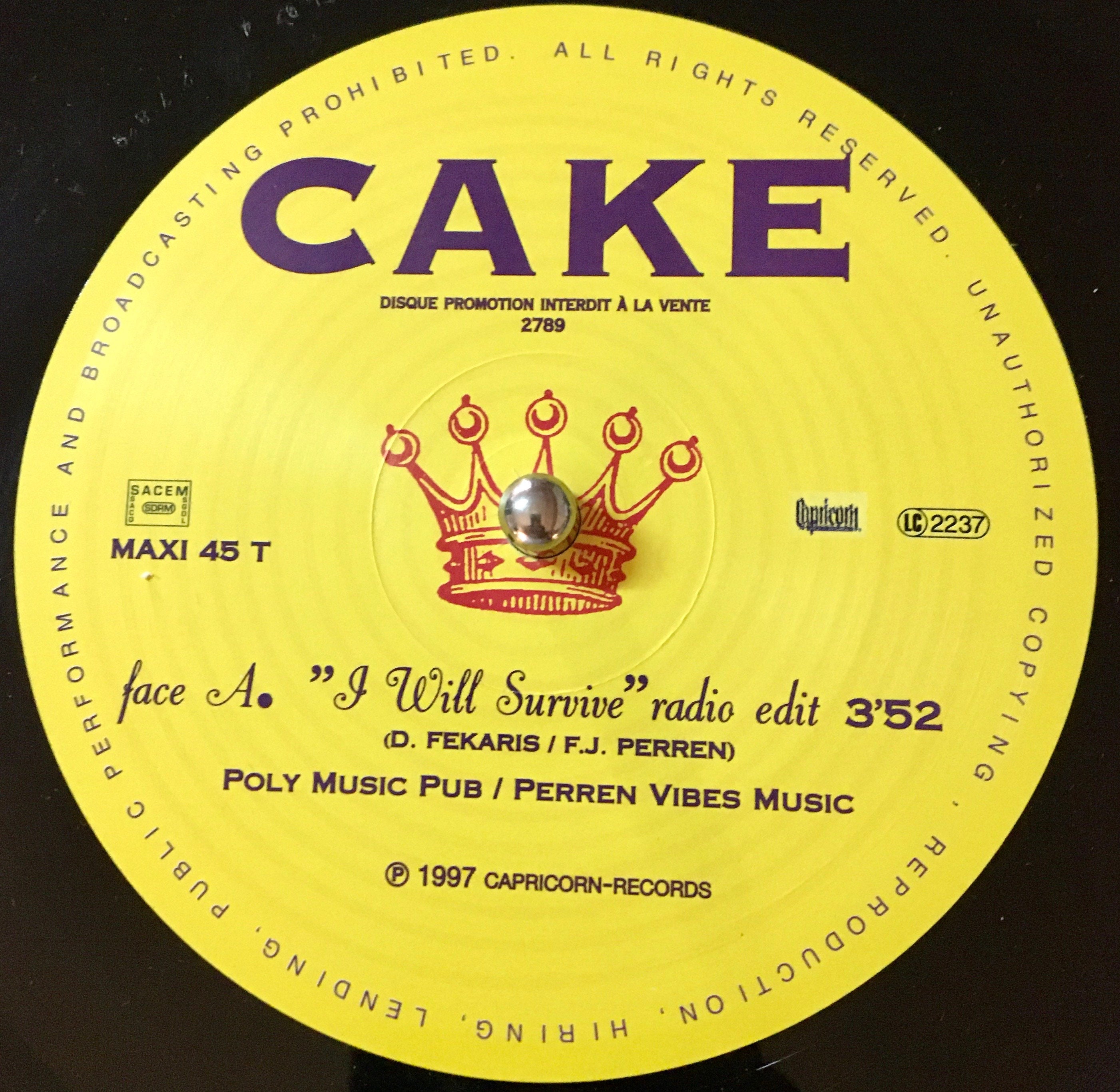 1997 PROMO Cake – I Will Survive Vinyl, 12