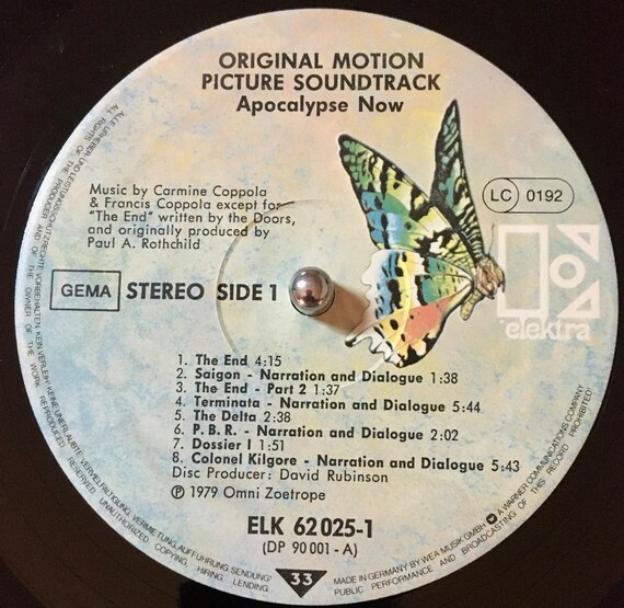 1979 Apocalypse Now - Original Motion Picture Soundtrack 2 X Vinyl