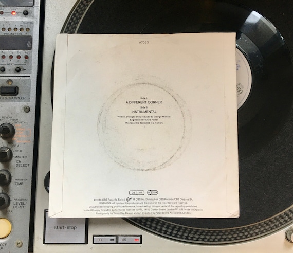 1986 George Michael - A Different Corner , Vinyl, 7