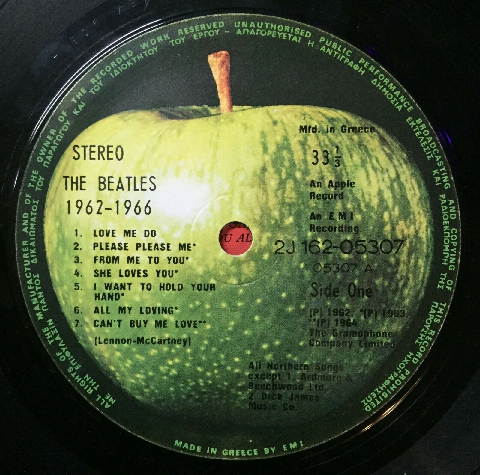 ビートルズ - 1962-1966 2 × ビニール、LP ギリシャ レア プレス