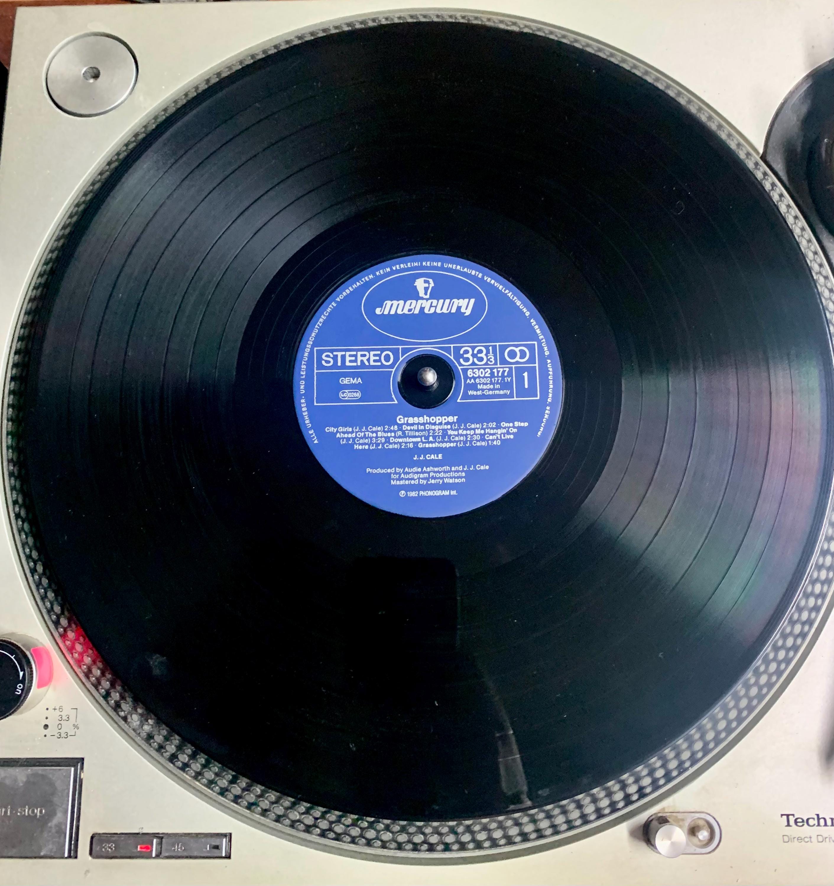 1982 J.J. Cale – Grasshopper、レコード、LP、アルバム、ステレオ