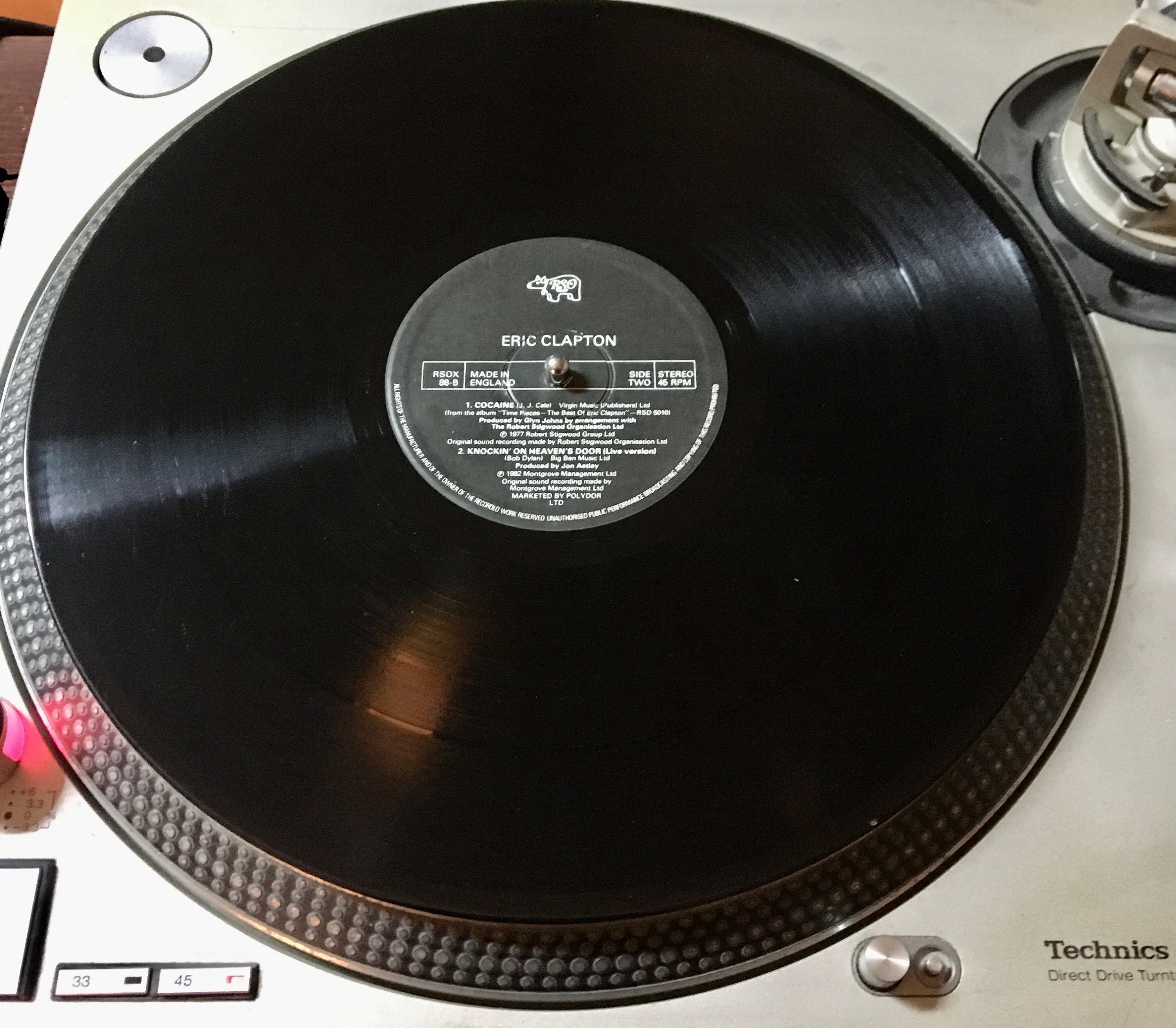 1982 Eric Clapton - I Shot the Sheriff / Cocaine , Vinyl, 12