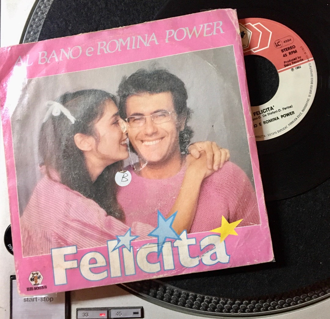 1982 Al Bano E Romina Power Felicit Vinile 7 45 Giri Singolo