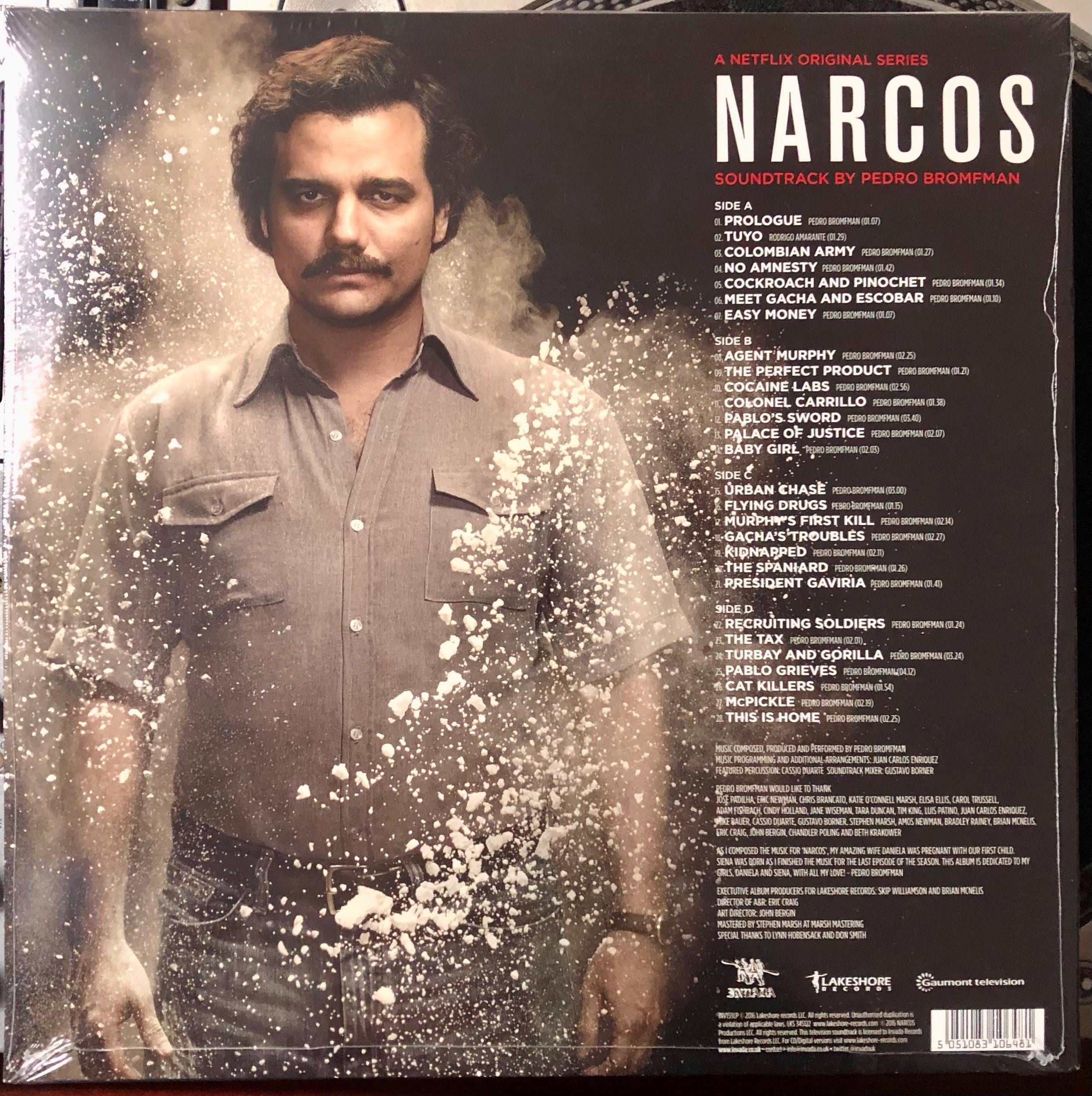 Factory Sealed Narcos Original Series Vinyl, LP, Album, Limited