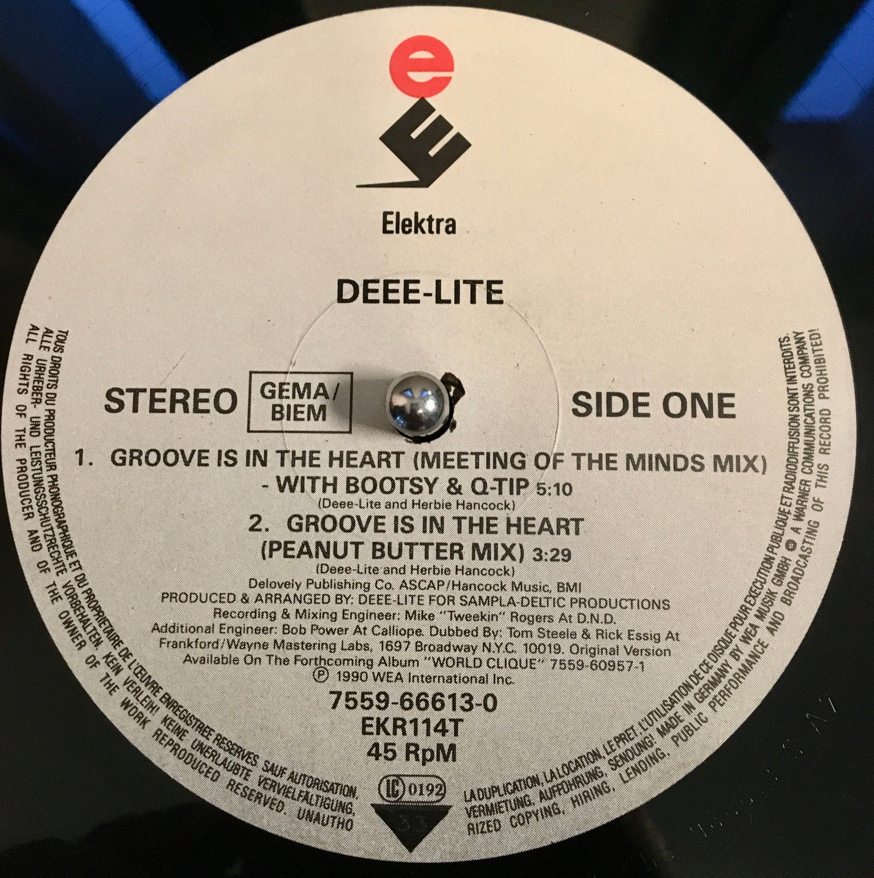 1990 Deee-lite - Groove is in the Heart , Vinyl, 12
