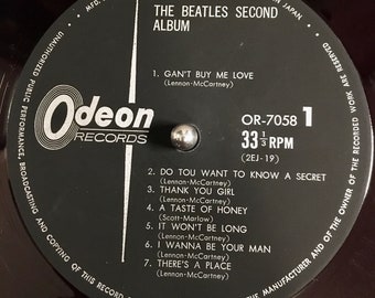1964 the Beatles Second Album RARE Japan First Press Red Odeon