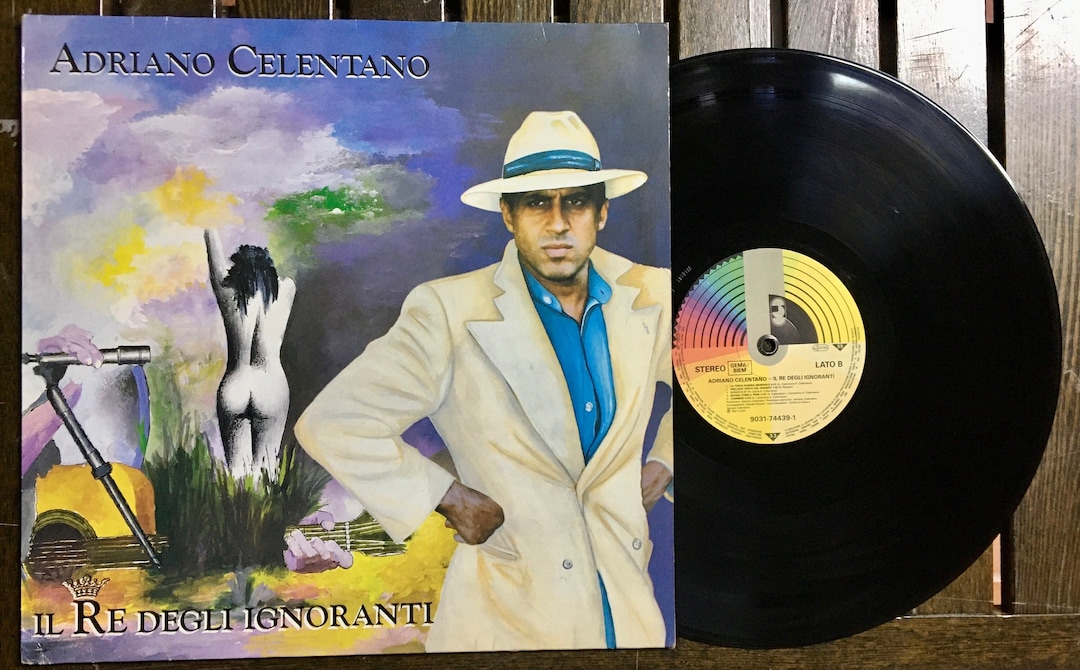 1991 Adriano Celentano Il Re Degli Ignoranti Vinyl LP Etsy