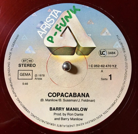 1978 (limited Edition) Barry Manilow – Copacabana / Mandy , Vinyl