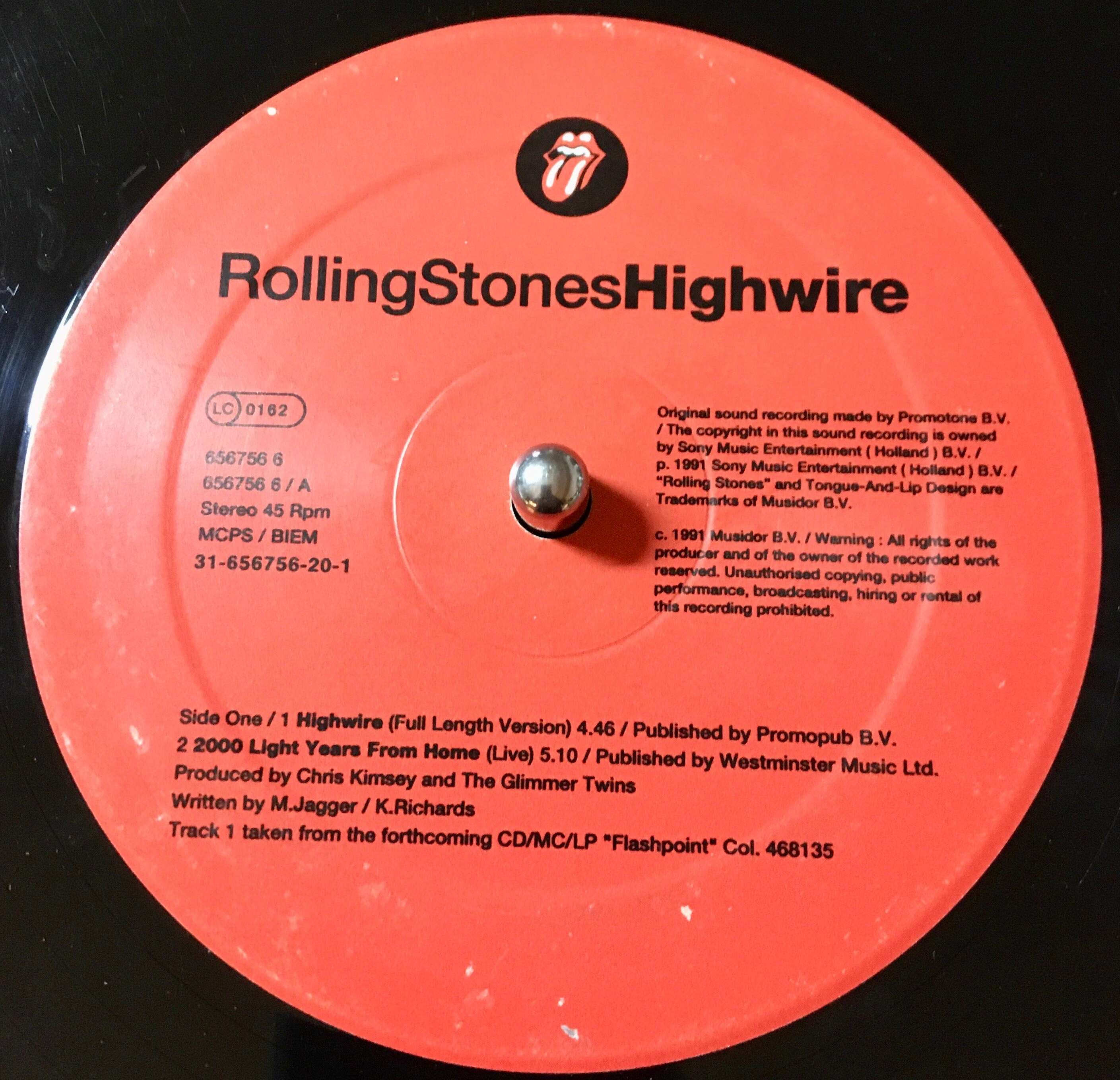 The Rolling Stones Highwire オーストラリア盤レコード 【公式通販】