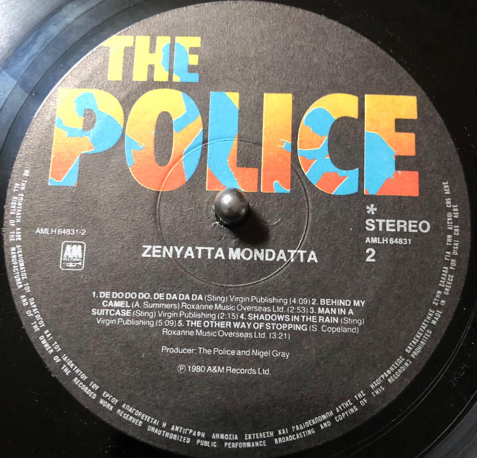 1980 the Police – Zenyatta Mondatta , Vinyl, LP, Album , Rare Greek ...