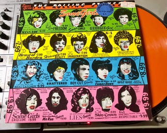 1978 the Rolling Stones – Some Girls , Vinyl, LP, Album, Orange - Etsy