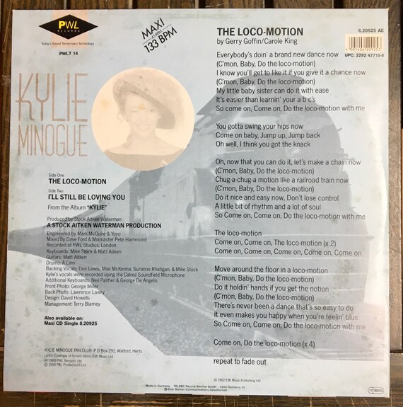 Kylie Minogue – The Loco-Motion – CD (Maxi-Single), 1988