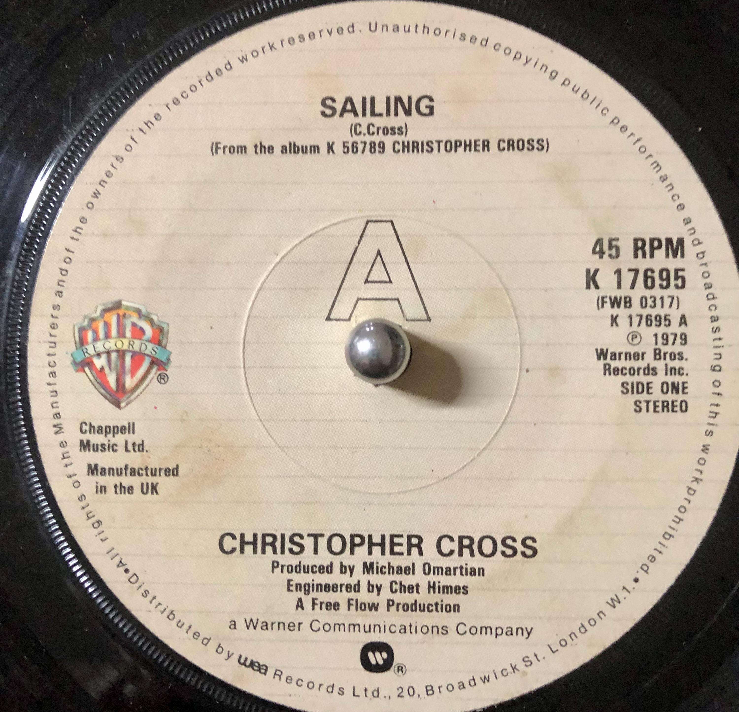 1980 Christopher Cross - Sailing , Vinyl, 7