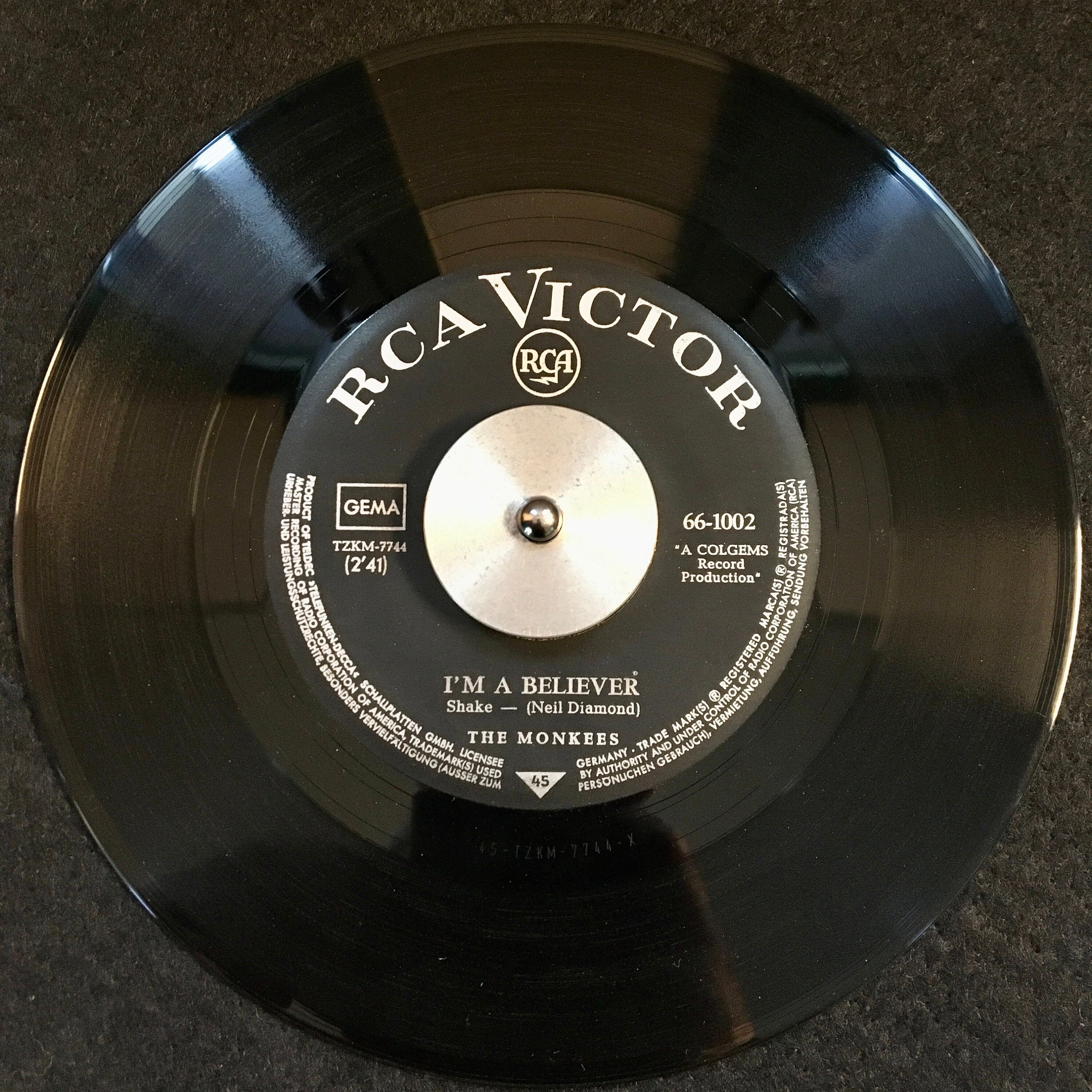 1966 the Monkees – I'm A Believer , Vinyl, 7