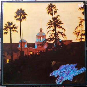 Eagles – Hotel California (1977), Vinilo, LP, Álbum, Carpeta desplegable, Póster y funda interior incluidos
