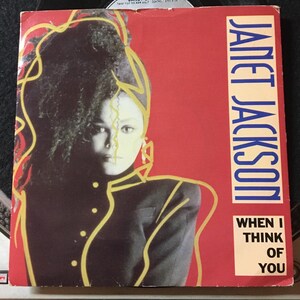 1986 Janet Jackson - Wenn ich an Dich denke , Vinyl, 7", 45 RPM, Single, Silver Label