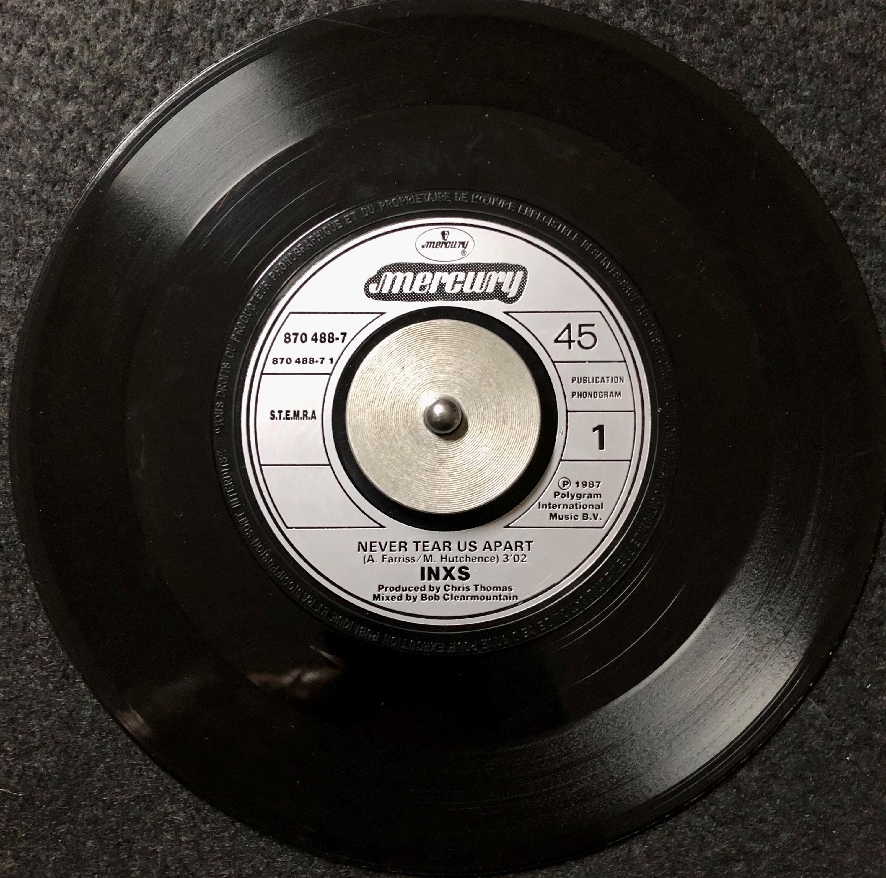 1986 INXS – Never Tear Us Apart , Vinyl, 7
