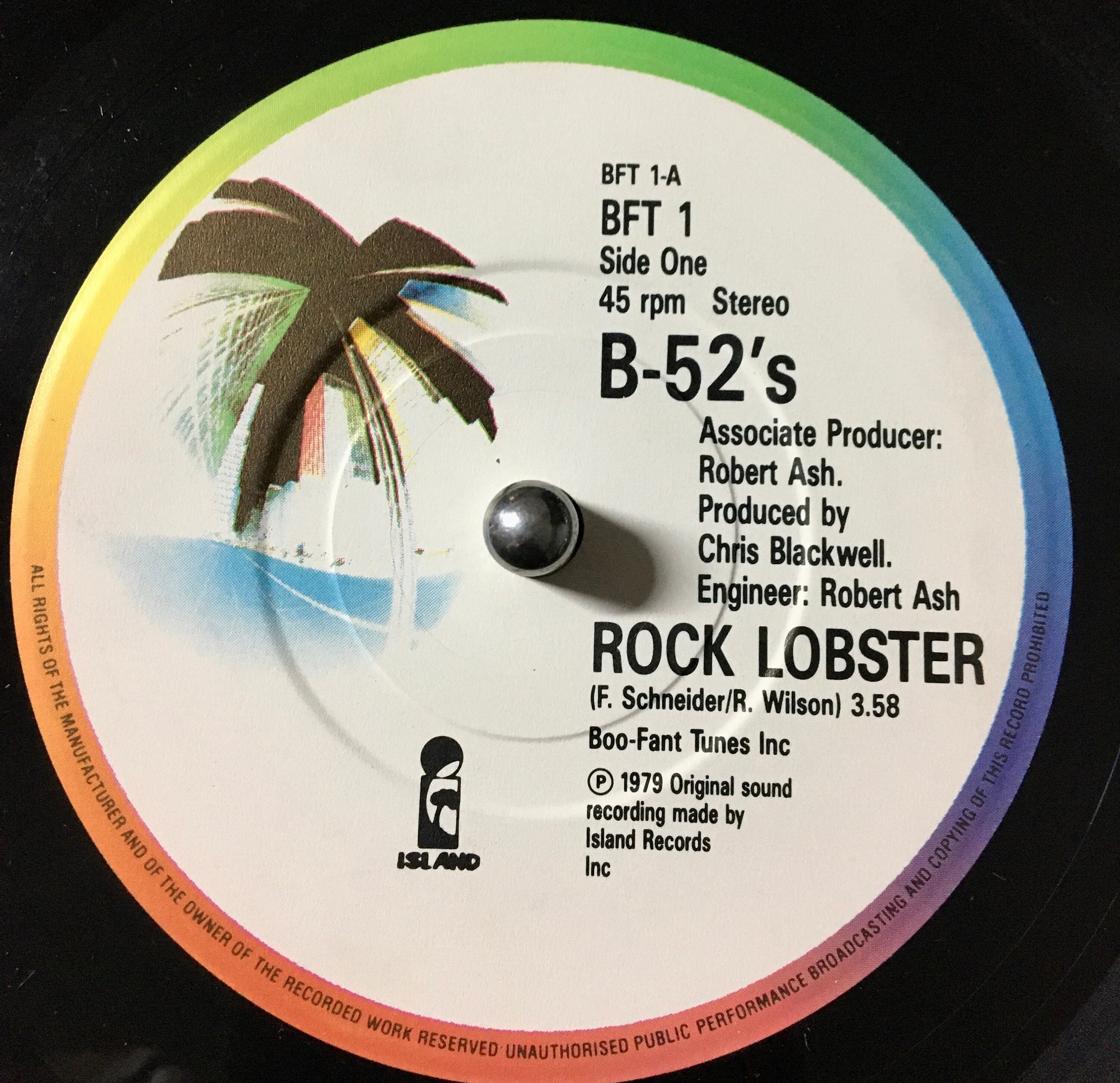 1986 the B-52's - Rock Lobster / Planet Claire , Vinyl, 7