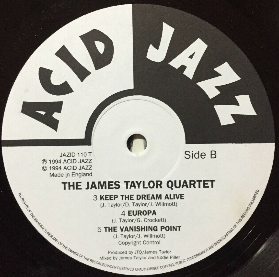 1994 the James Taylor Quartet Extended Play Vinyl, 12, EP Etsy