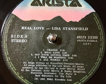 1991 Rare Greek Press - Lisa Stansfield - Real Love Vinyl, LP