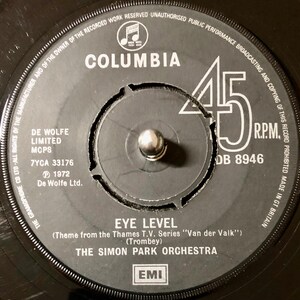 1972 The Simon Park Orchestra - Eye Level , Vinyl, 7&quot;, 45 RPM, Single