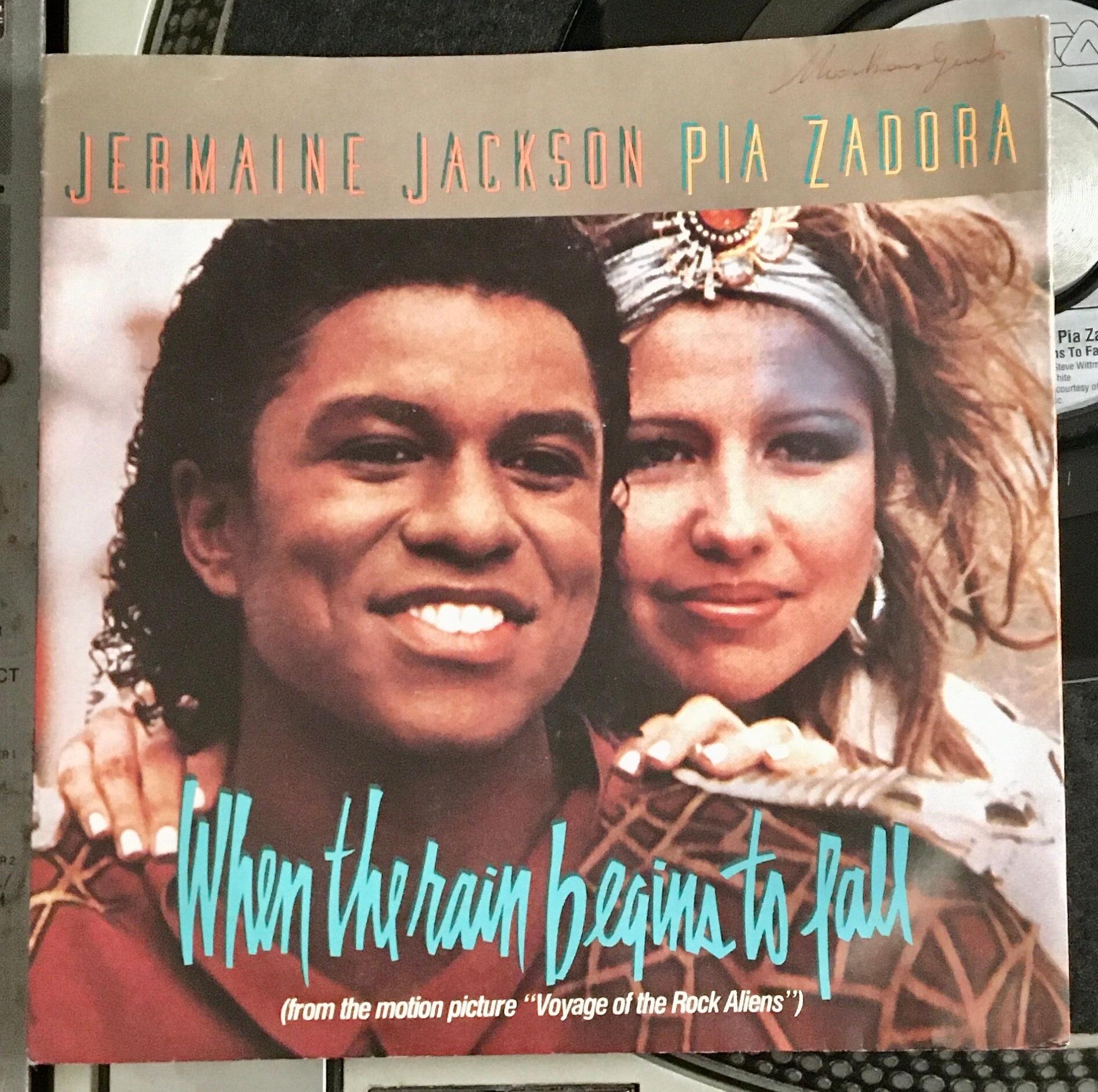 Jermaine Jackson & Pia Zadora　リミックス集 CD Jermaine Jackson & Pia Zadora 45 RPM When The Rain Begins To Fall