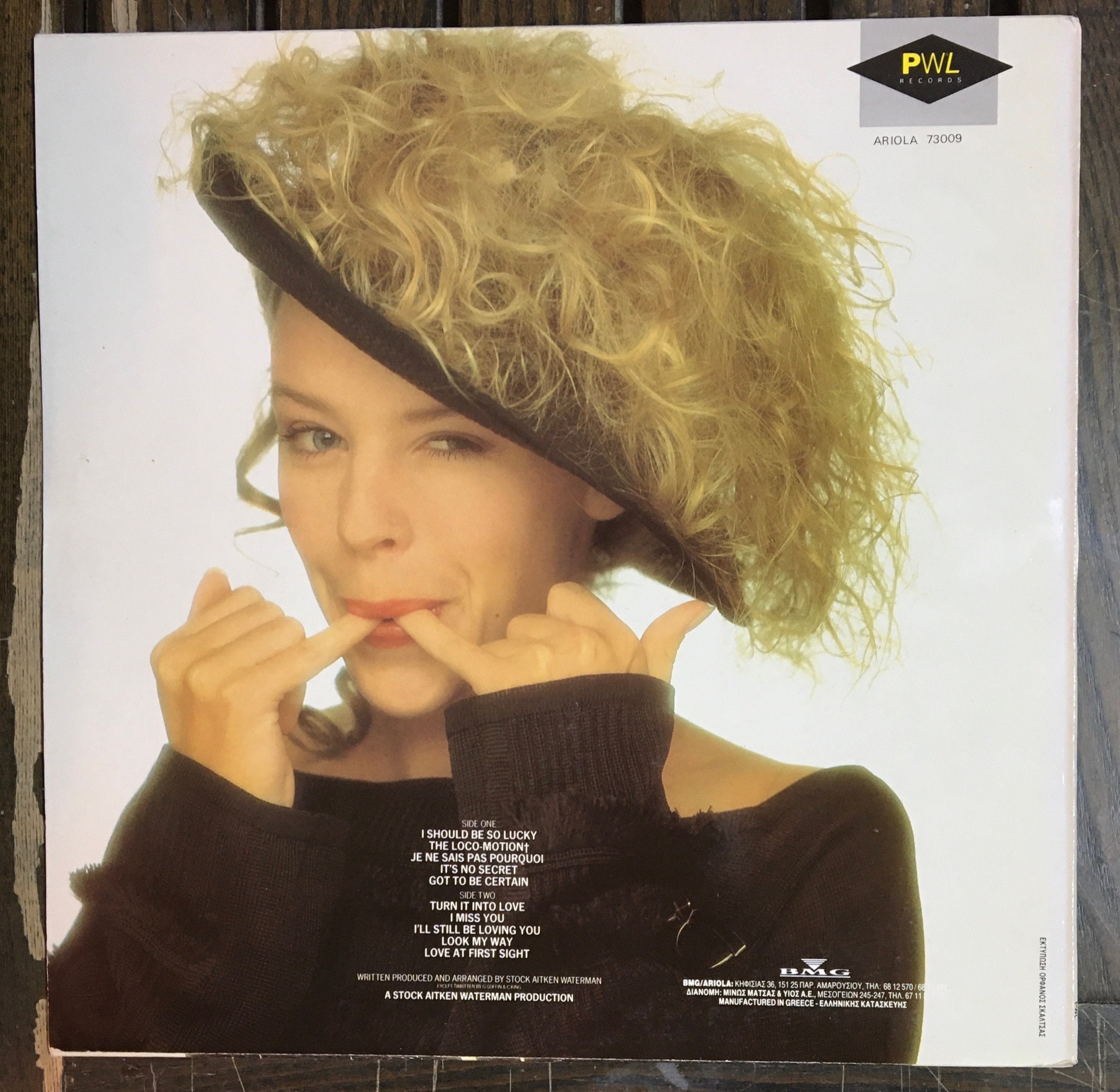 KYLIE MINOGUE FIRST ALBUM LP *RARE* BMG ARIOLA 1988 GREEK 1st