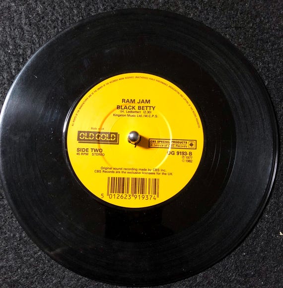 1982 Gun / Ram Jam - Race With the Devil / Black Betty , Vinyl, 7