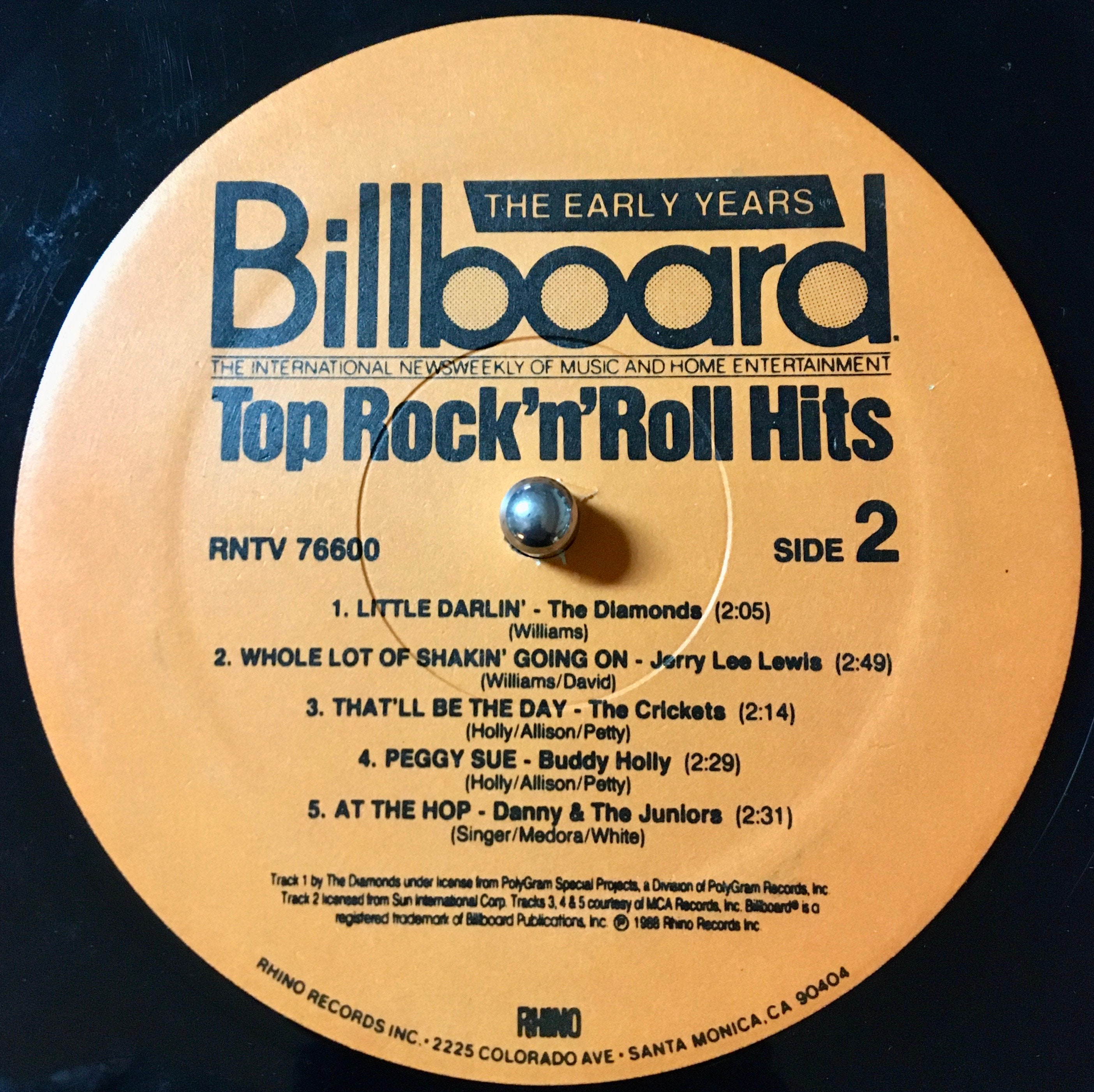 1988 Billboard Top Rock 'n' Roll Hits - the Early Years , 3