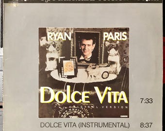 1983 Ryan Paris – Dolce Vita (Original Version) Vinyl, 12", Maxi-Single, 45 RPM