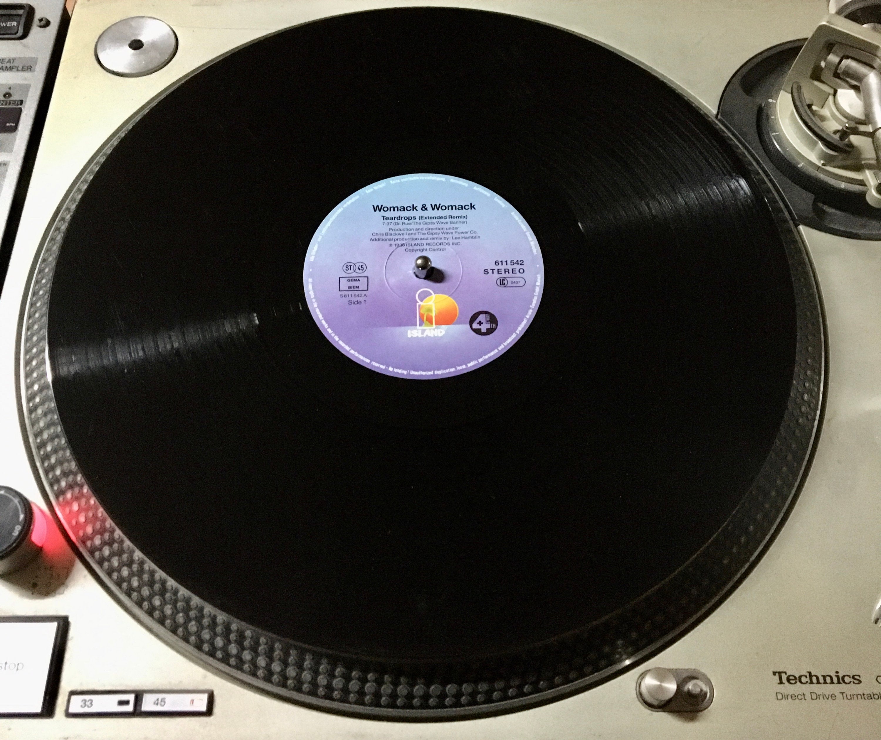 1988 Womack & Womack - Teardrops , Vinyl, 12