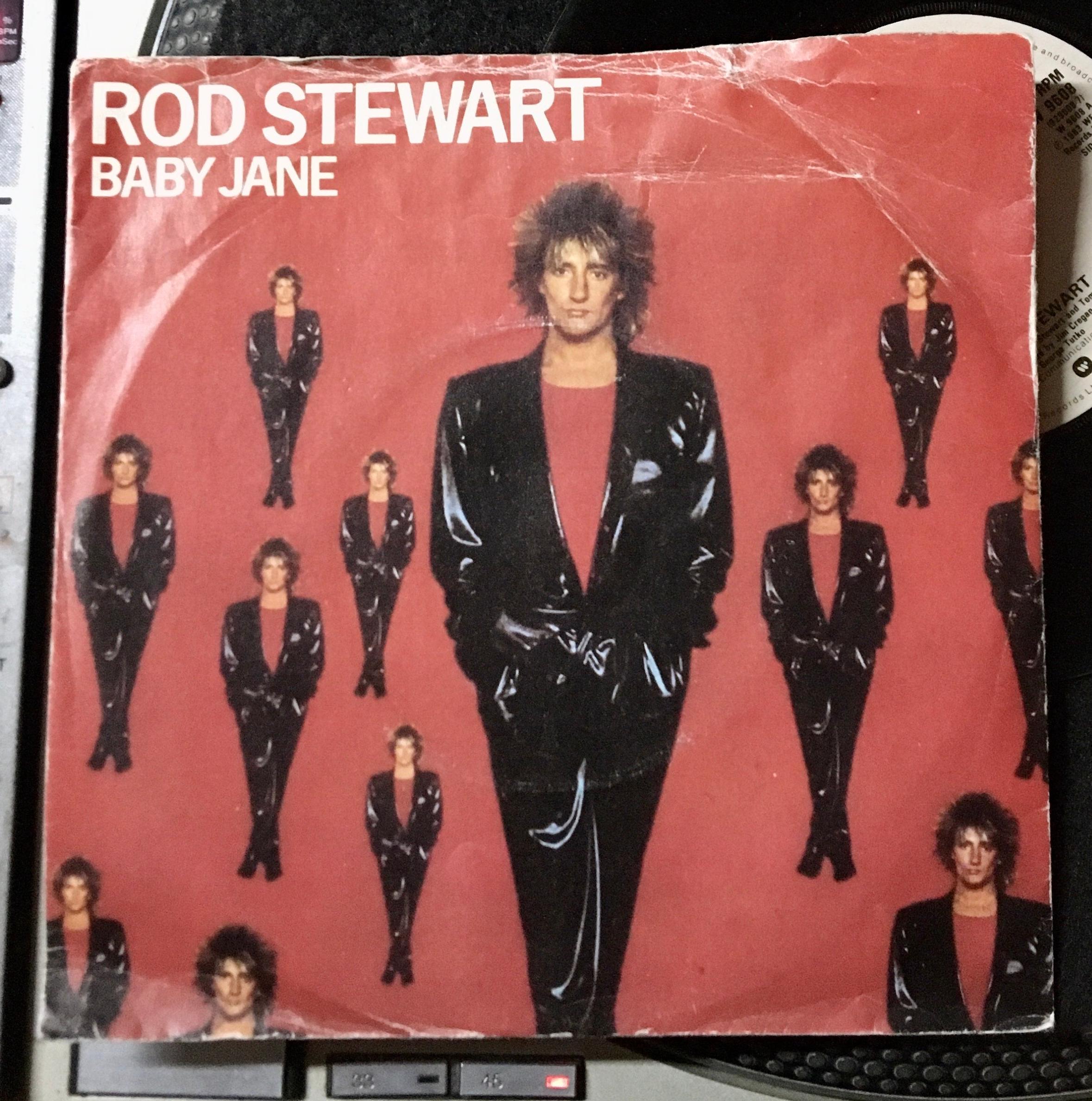 1983 ロッド・スチュワート - ベイビー・ジェーン、レコード、7インチ 