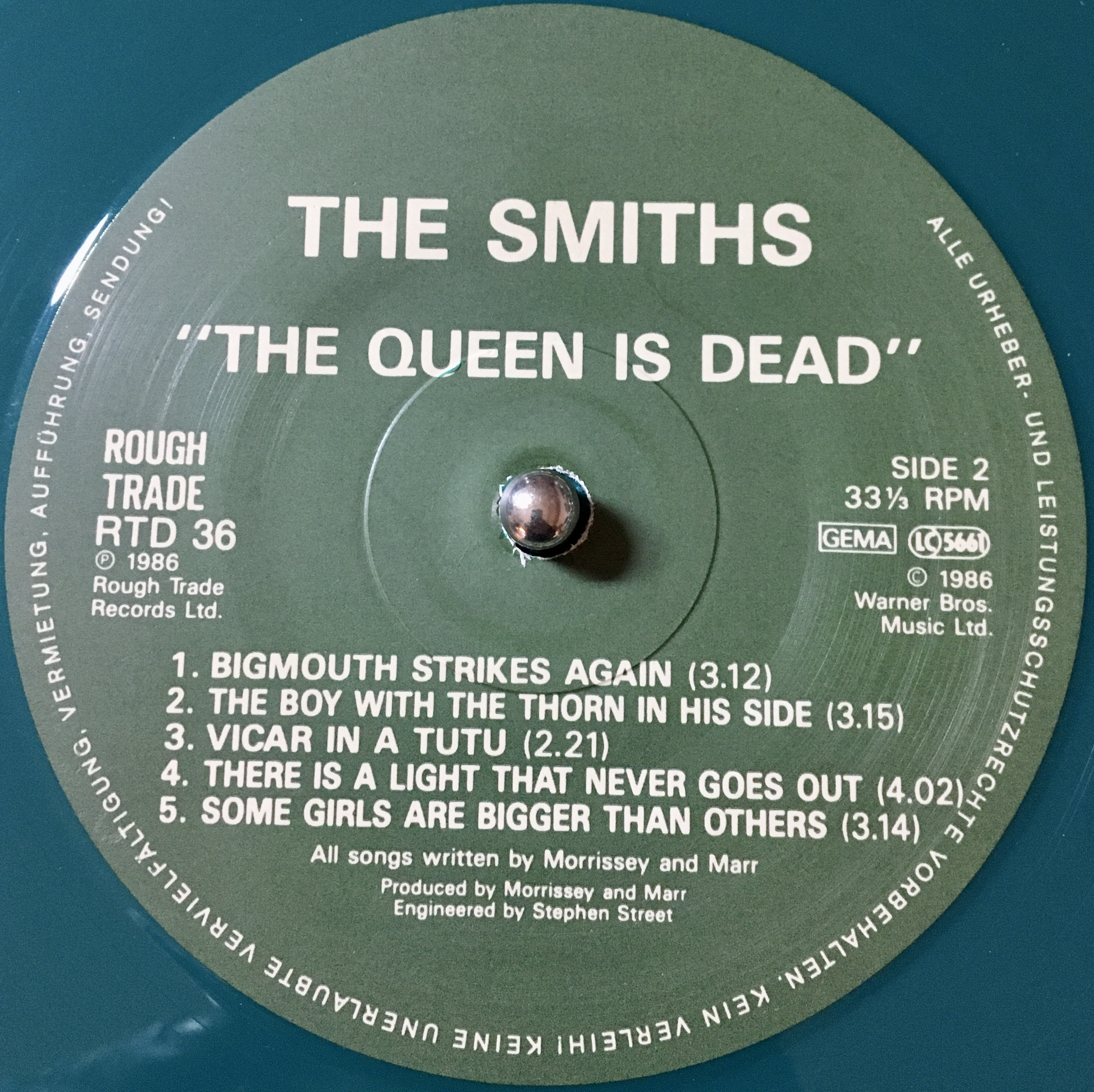 1986 Limited Edition , the Smiths – the Queen is Dead , Vinyl, LP