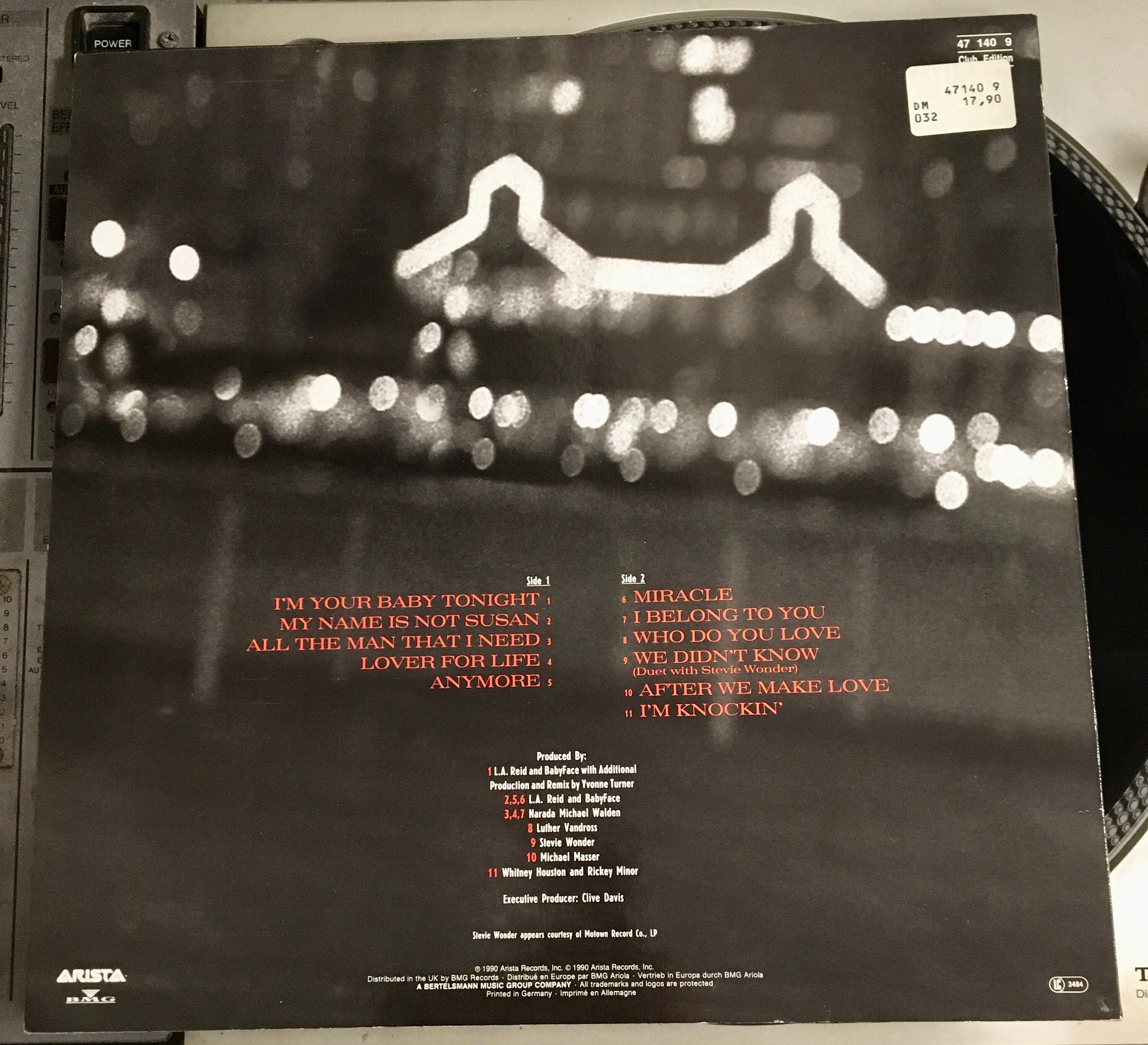 WHITNEY HOUSTON ４点 Whitney Houston Whitney Houston Vinyl, LP, Album 1985 Disco